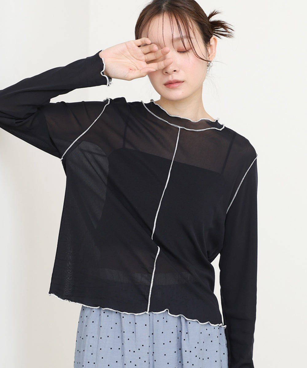 <JP> 內搭必備！輕薄柔和滾邊 Ruffles Top * 4色入 <預購>