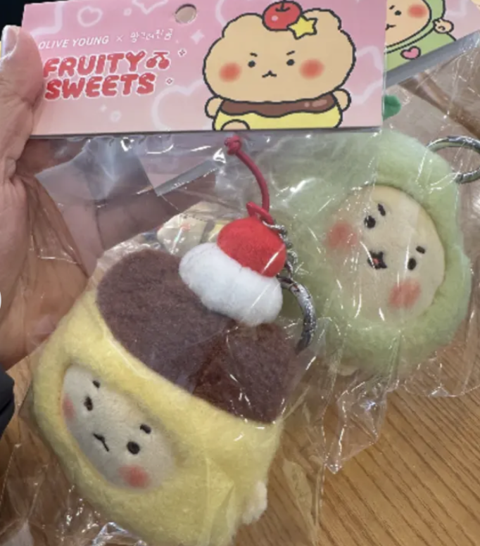 韓國 Olive Young X 土豆熊 聯名限定 公仔鑰匙扣 掛飾