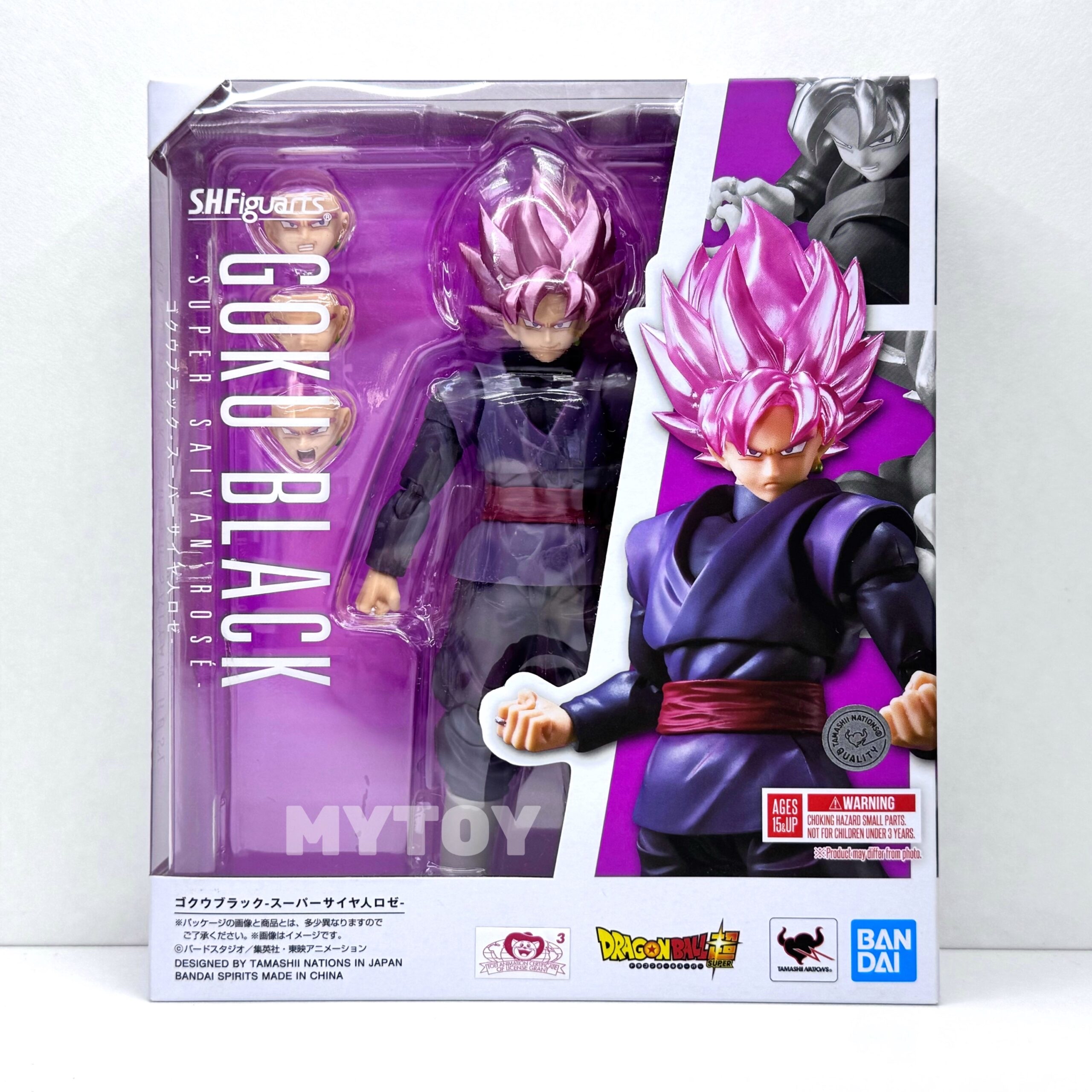 SHF 龍珠超 黑悟空（桃紅悟空）可動figure 孫悟空 人偶 S.H.Figuarts Dragon Ball Super Goku Black Rose action figure