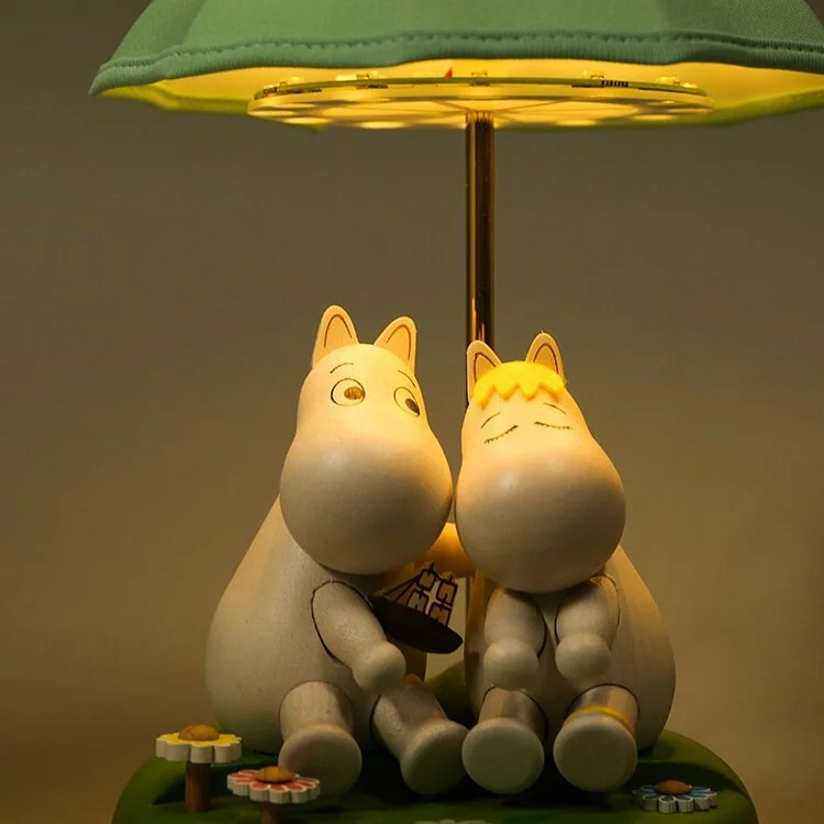 📦訂購 Moomin & Moomintroll 姆明 & 科妮 木制造型傘燈 LED小夜燈