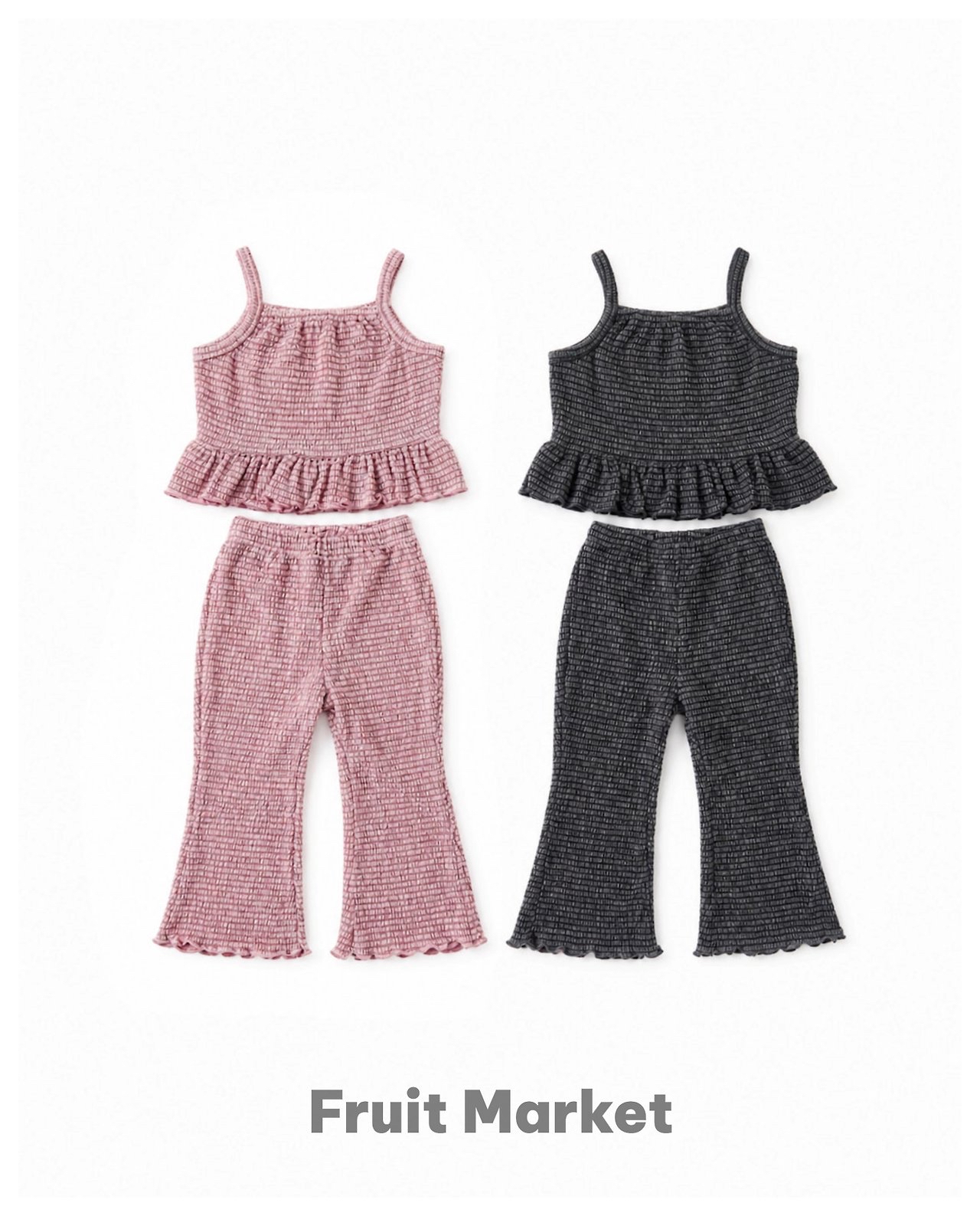 Fruit | sleeveless set ( Black M100-110)