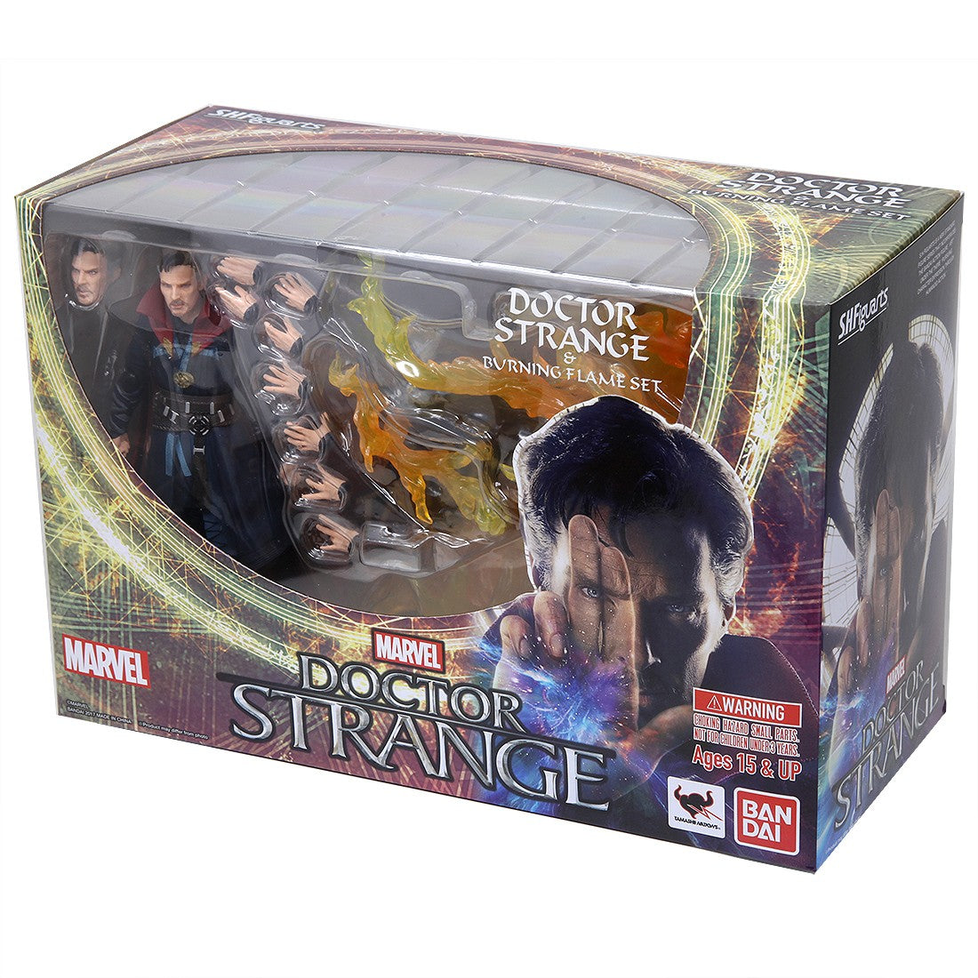 Marvel Bandai SH Figuarts Dr Strange & Burning Flame Set