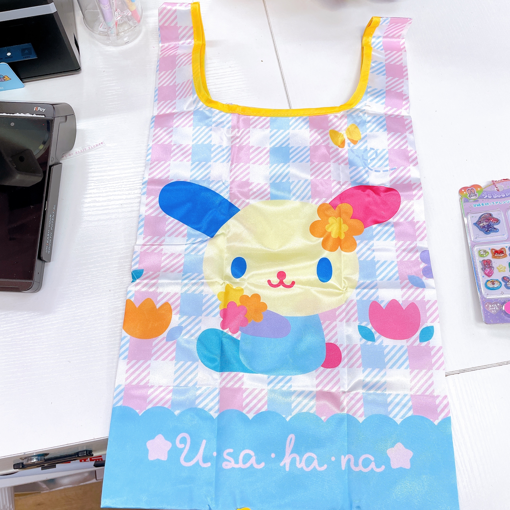 日本直送Sanrio 布甸狗大口仔 usahana背心袋
