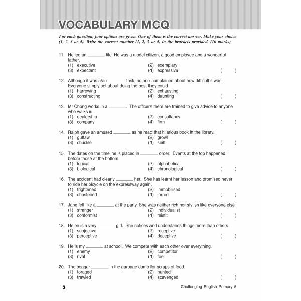 Challenging English Primary 5 (2nd Ed)