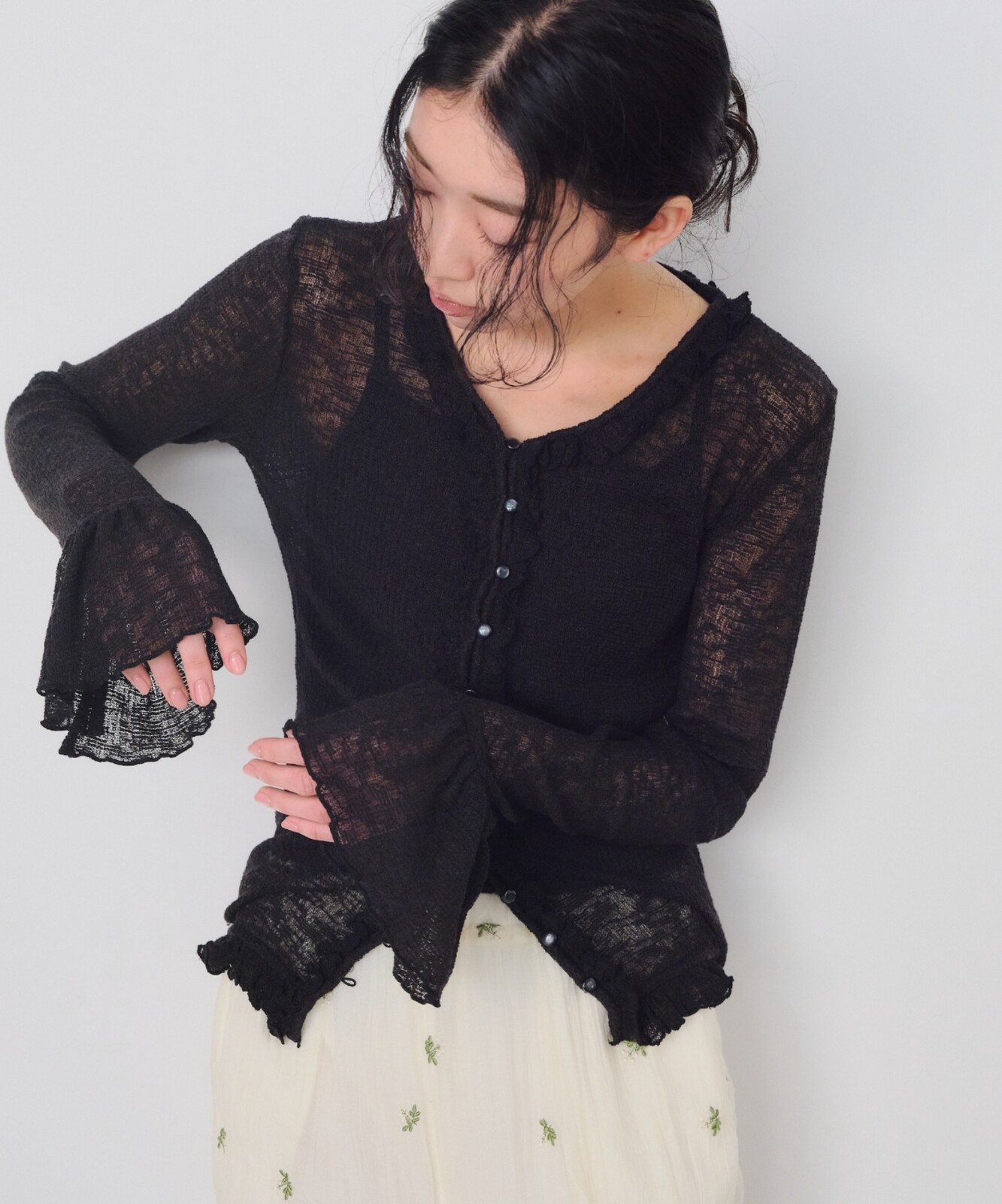 Ruffle針織薄衫【JT030】