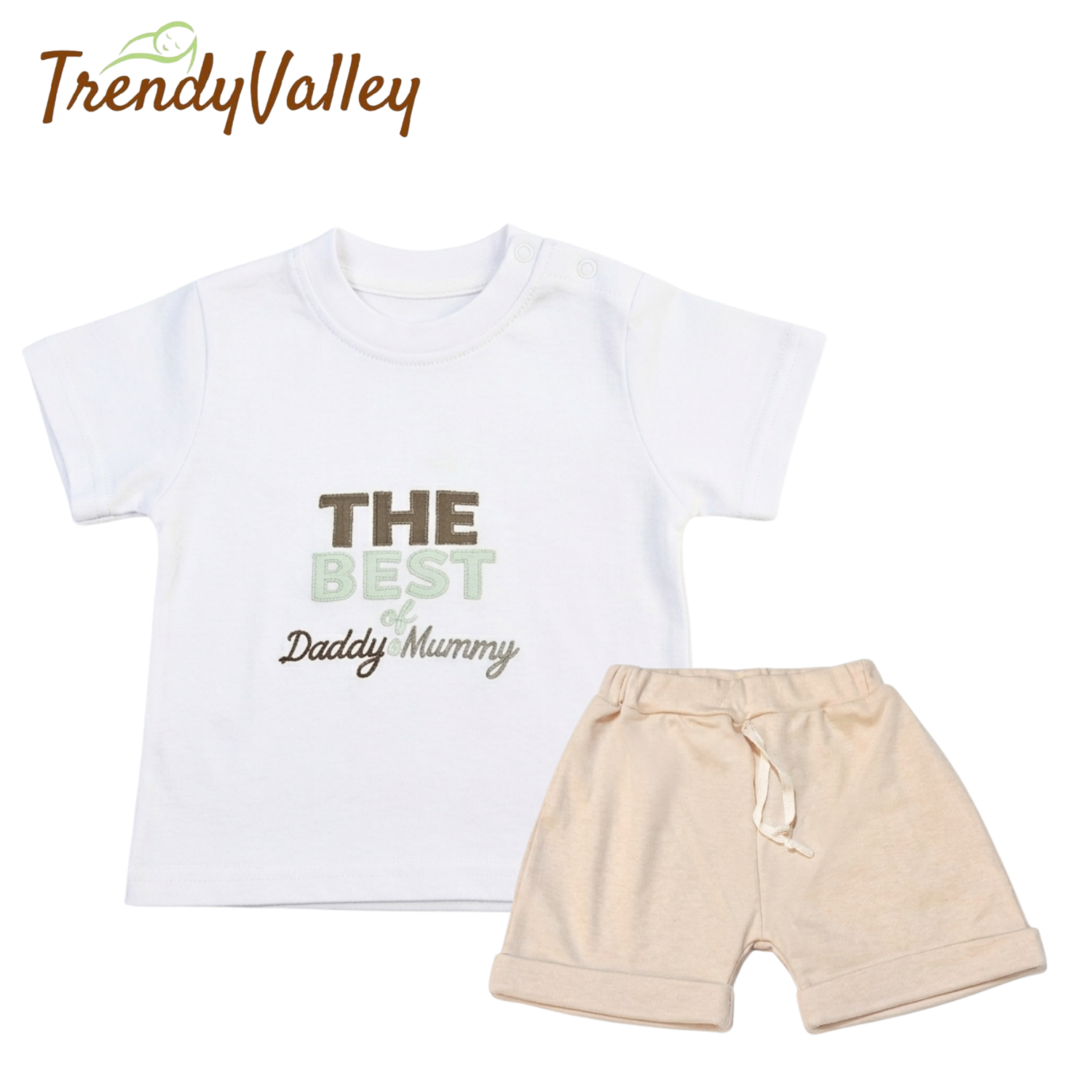 Trendyvalley Organic Cotton Short Sleeve Short Pant (The Best)