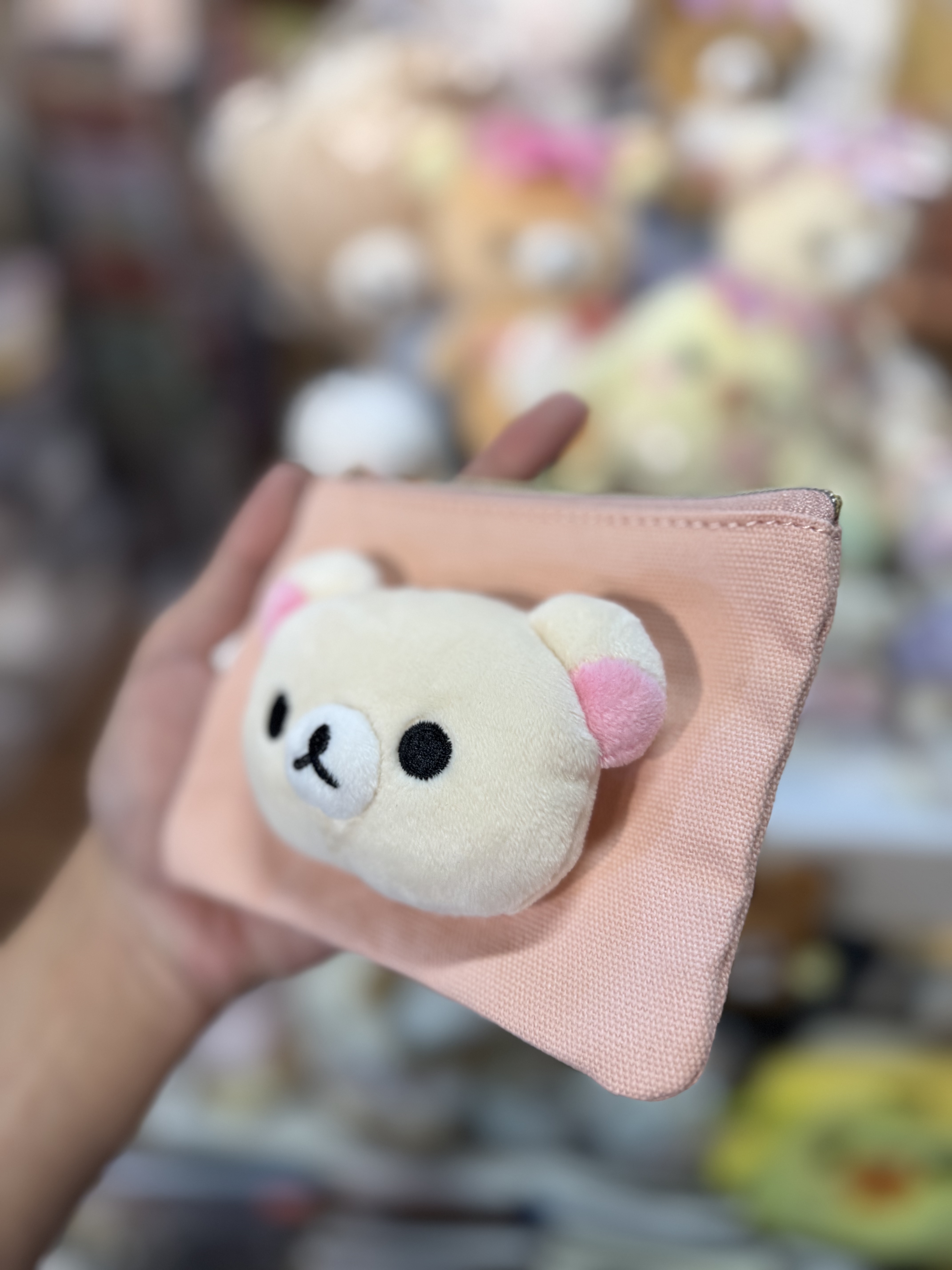 《現貨》全新日本專店限定 Rilakkuma立體頭仔小物袋
