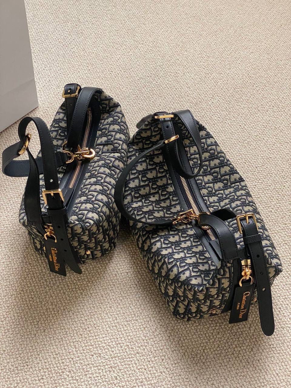 Dior Vibe Hobo Bag: Quilted Leather Shoulder Bag with Gold Hardware