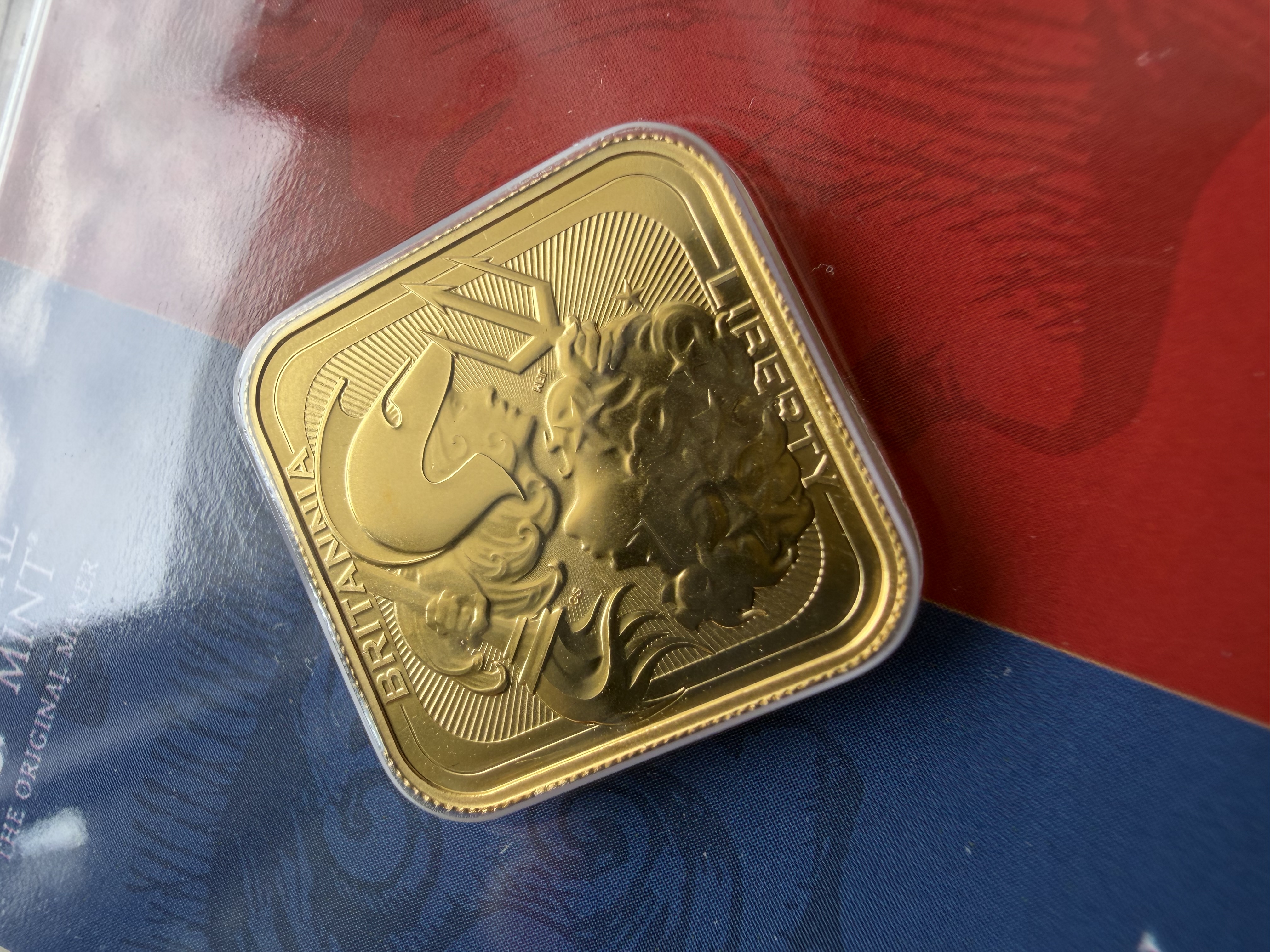 (Nice SN: 1420) ROYAL MINT🇬🇧 Limited Britannia & Liberty 5g UK Fine Gold Bullion Bar 999.9 (Limited 1500pcs) 英国限量1500片金条