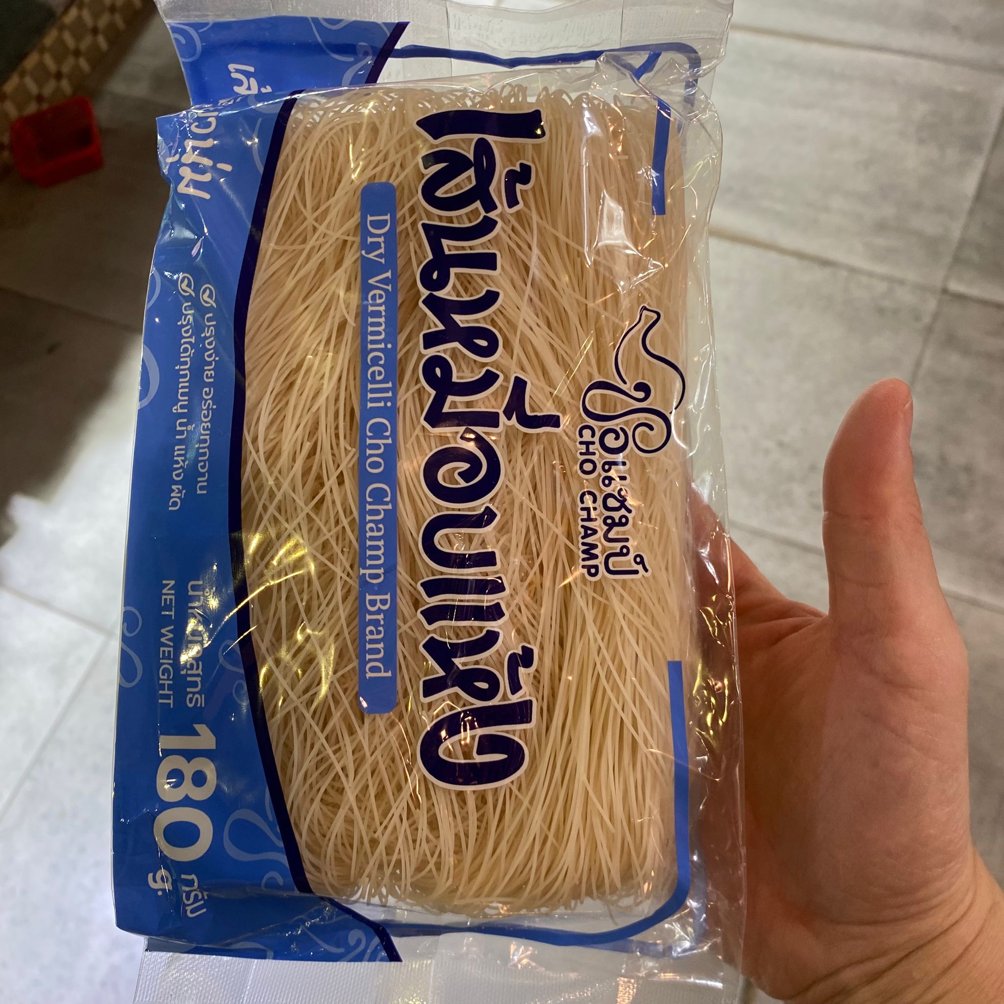 CHO CHAMP อแซมป์ ส้นหมี่อบแห้ง 180 กรัม