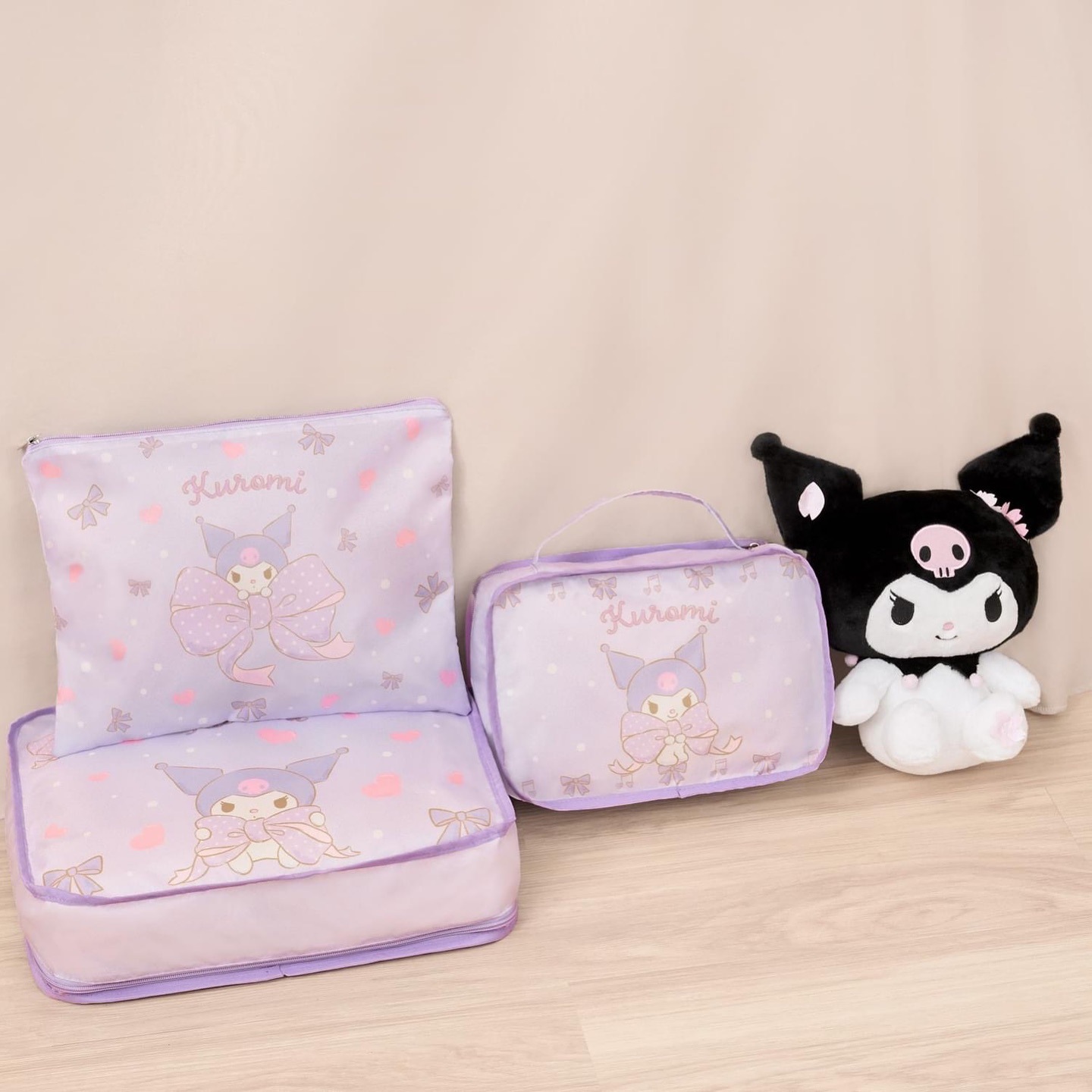 ✈️【告別亂葬崗！】Sanrio 萌系行李收納袋 3 件套 💖$68套。2套起$58套。