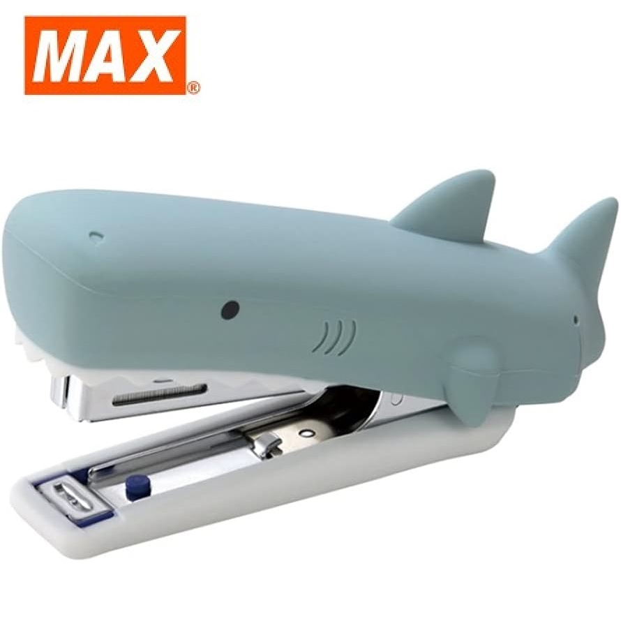 現貨｜日本製 MAX 鯊魚 矽膠套 釘書機 (785843)