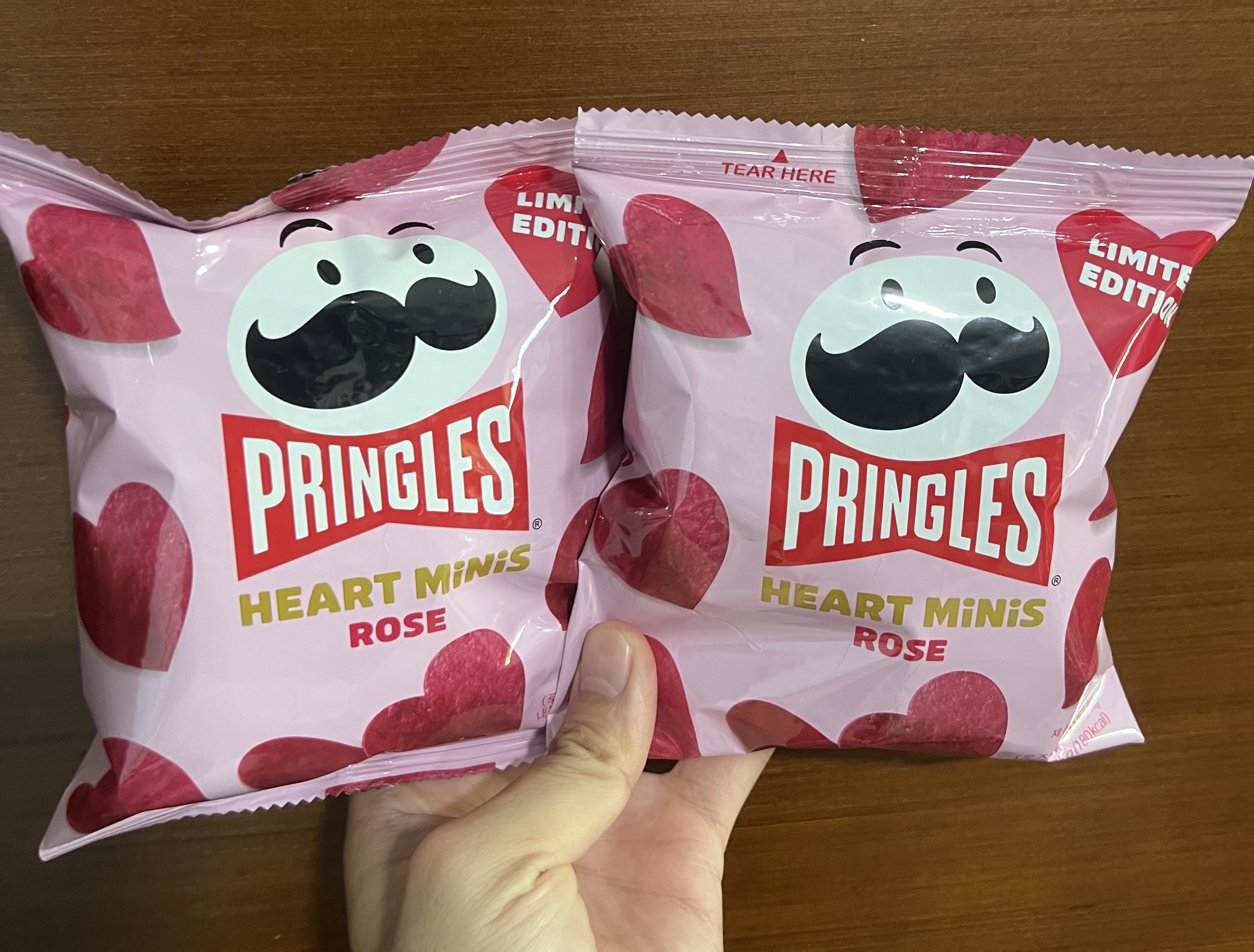 💟現貨💟韓國限定🇰🇷粉紅心心Pringles薯片-每套6包