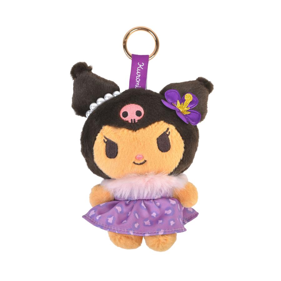 Sanrio 曬黑豹紋裙 毛絨公仔掛飾