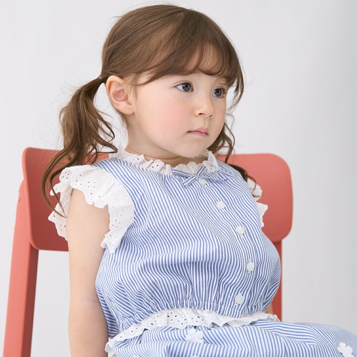 🇯🇵預訂 日本直送🇯🇵 Petit Main 三色優雅蕾絲條紋波點上衣