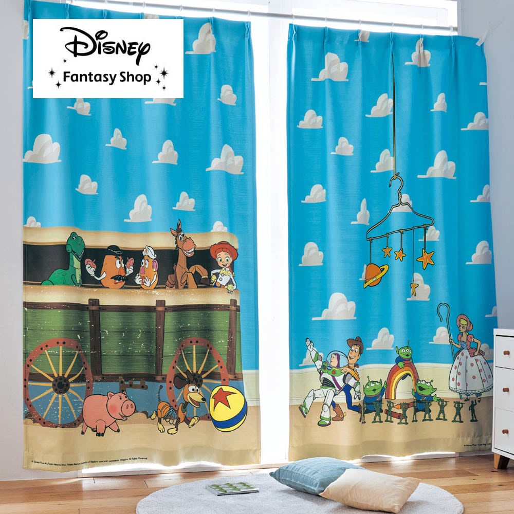 🆕【⭐訂購⭐】 🇯🇵日本直送🌀 #ToyStory  遮光隔熱 #窗簾  (2枚組) 🌀 [ELFD-0203] [260727]
