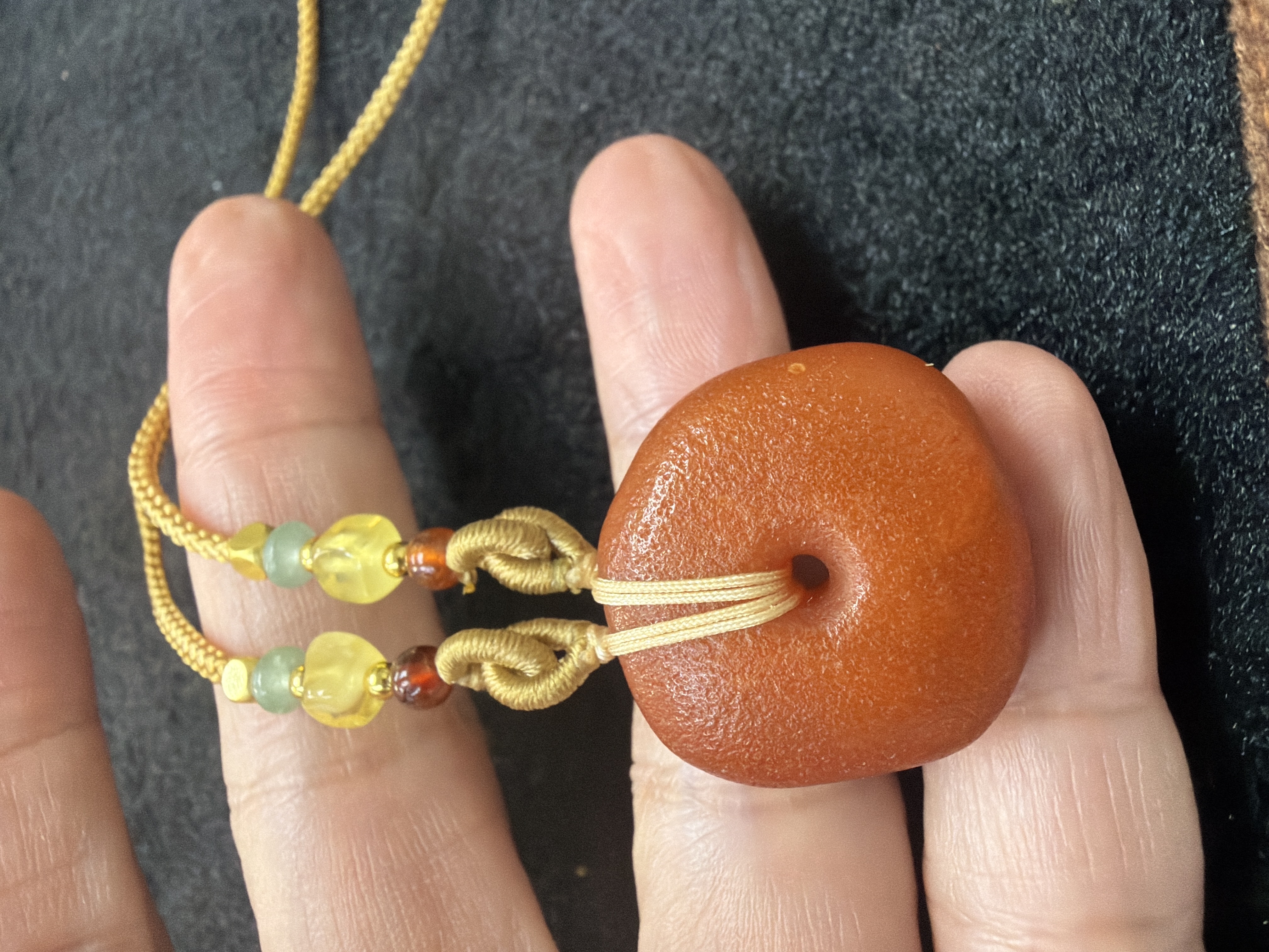 老蜜蠟平安扣吊咀（已加持）#10