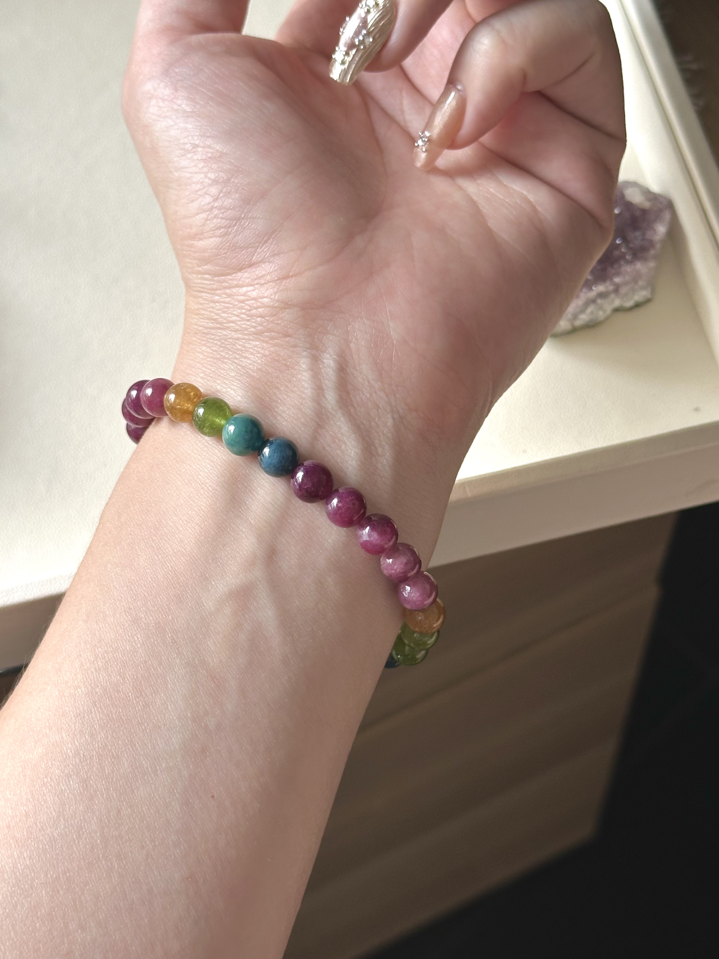 Toumaline 老矿碧玺 7.3mm （with ceritificate) 