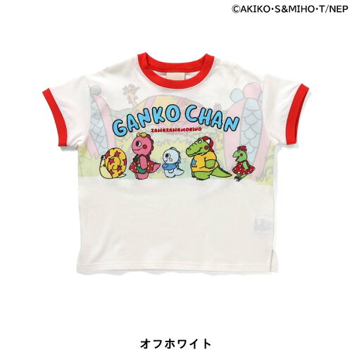 🆕【⭐訂購⭐】🇯🇵日本直送🌀#GankoChan 拼色綑邊袖 刺繡 短袖T恤［2款選］🌀 [ELDA-0266][260529]