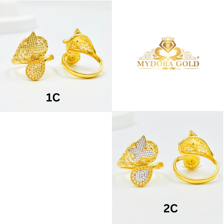 MYDORA Cincin Mekar Sari Rama-rama (5G) | EMAS 916/22K