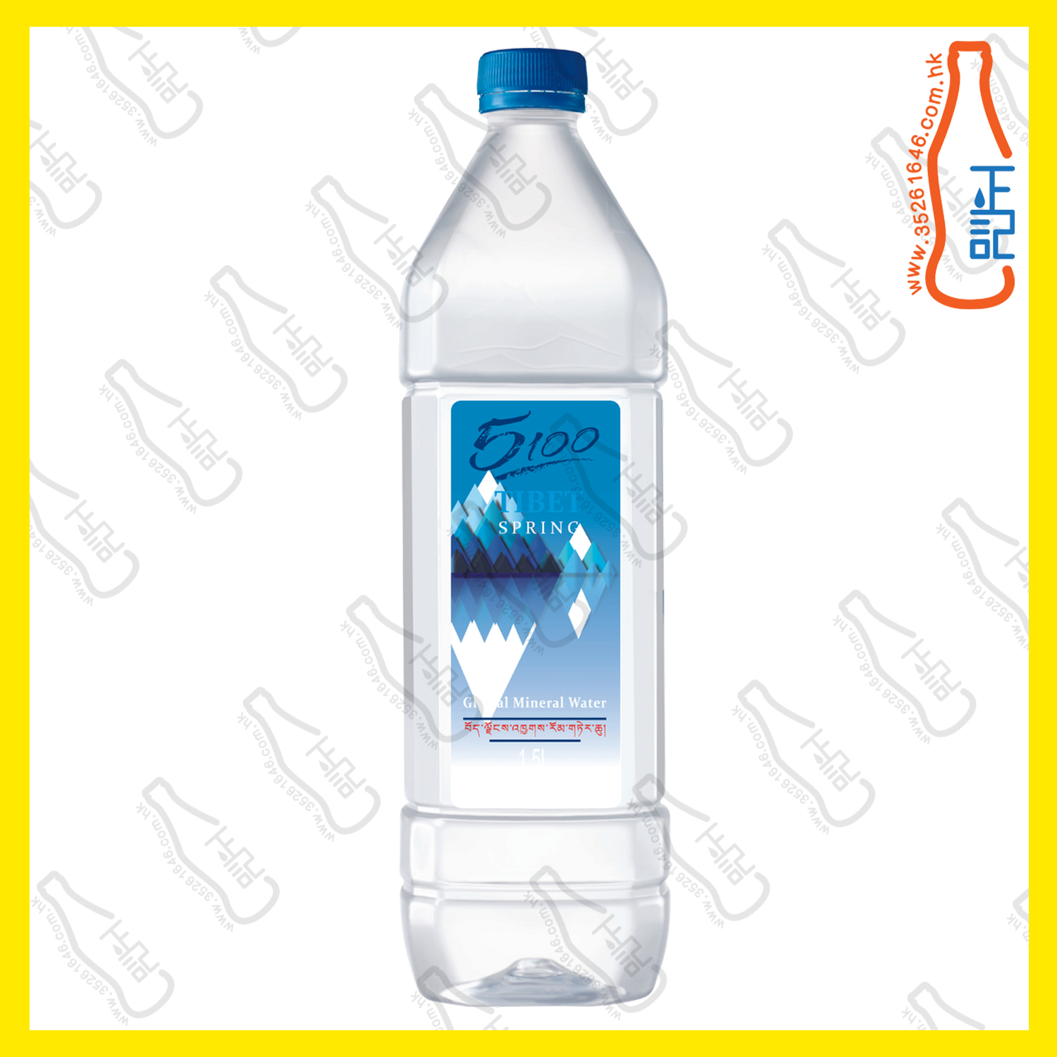 (大) 5100 西藏 冰川礦泉水 (樽裝) 1.5L x 12支 /箱