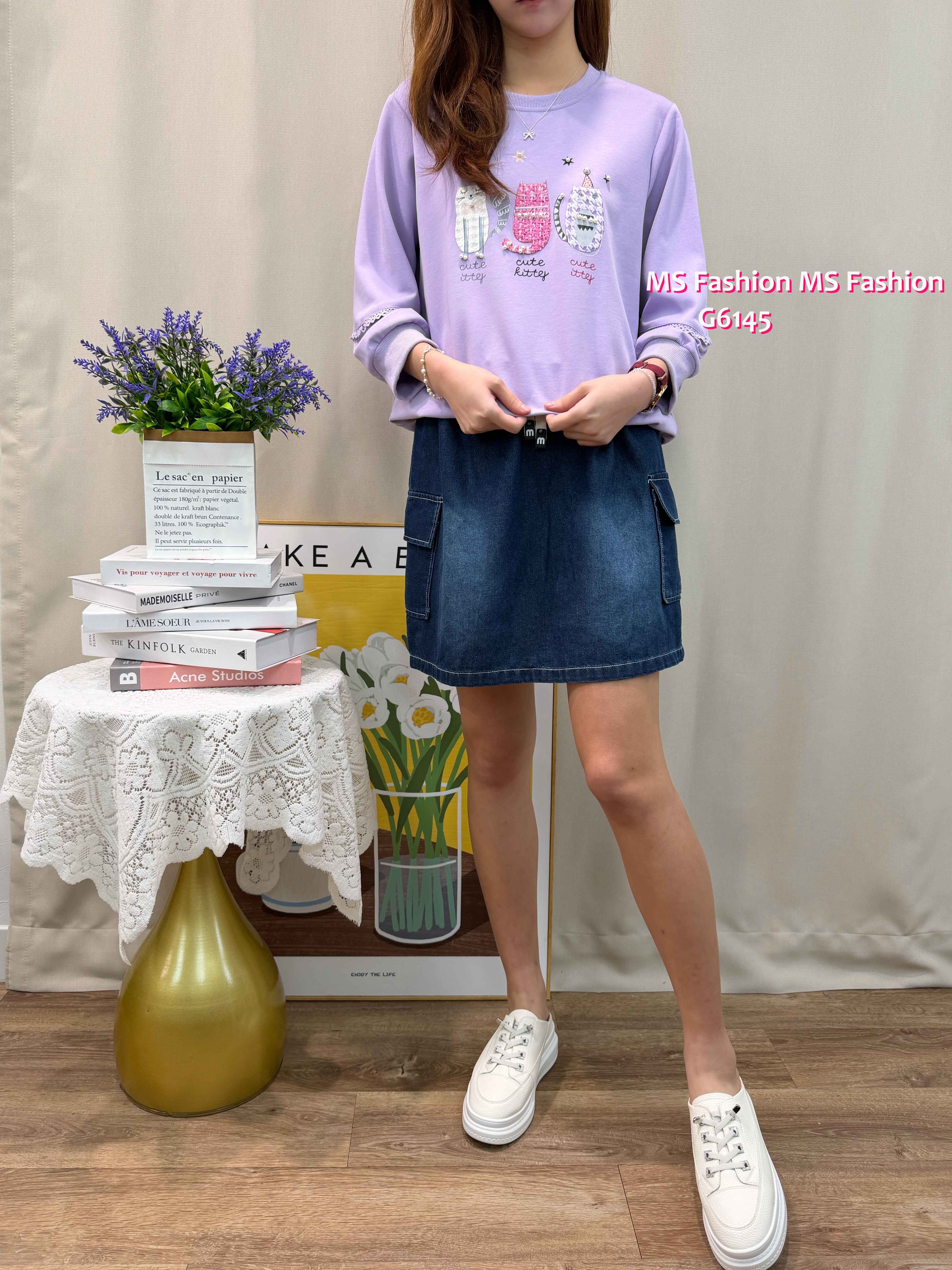 G6145 韓國🇰🇷可愛貓咪top