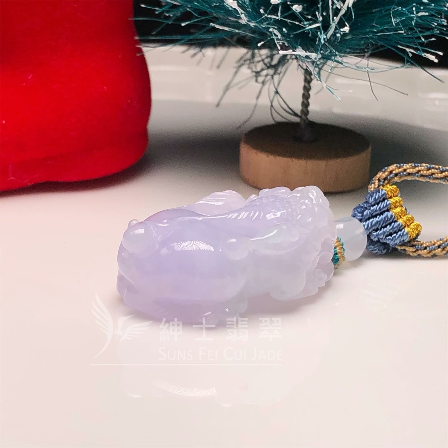 冰紫貔貅掛件