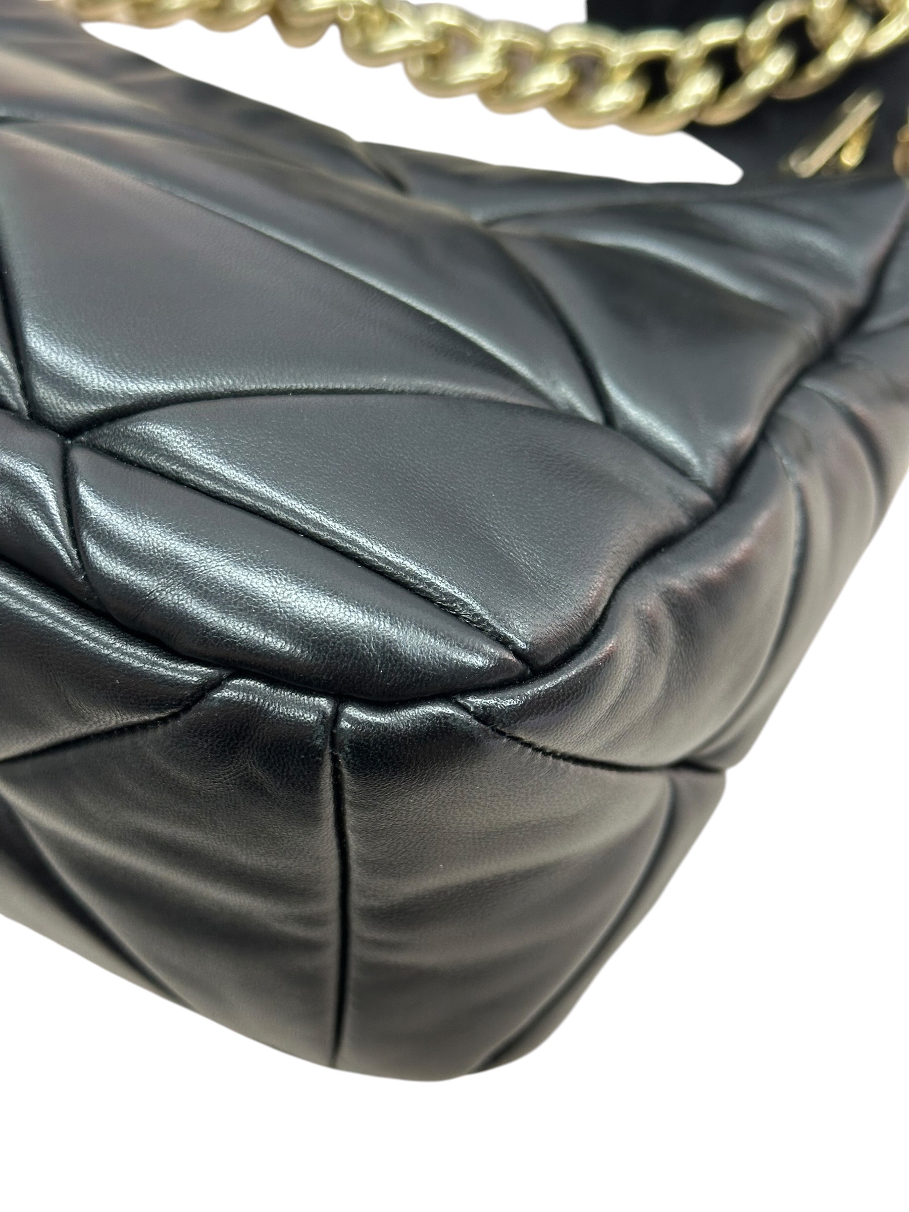 Pre-owned PRADA SYSTEM NAPPA LEATHER PATCHWORK SHOULDER BAG / Product Code:081504