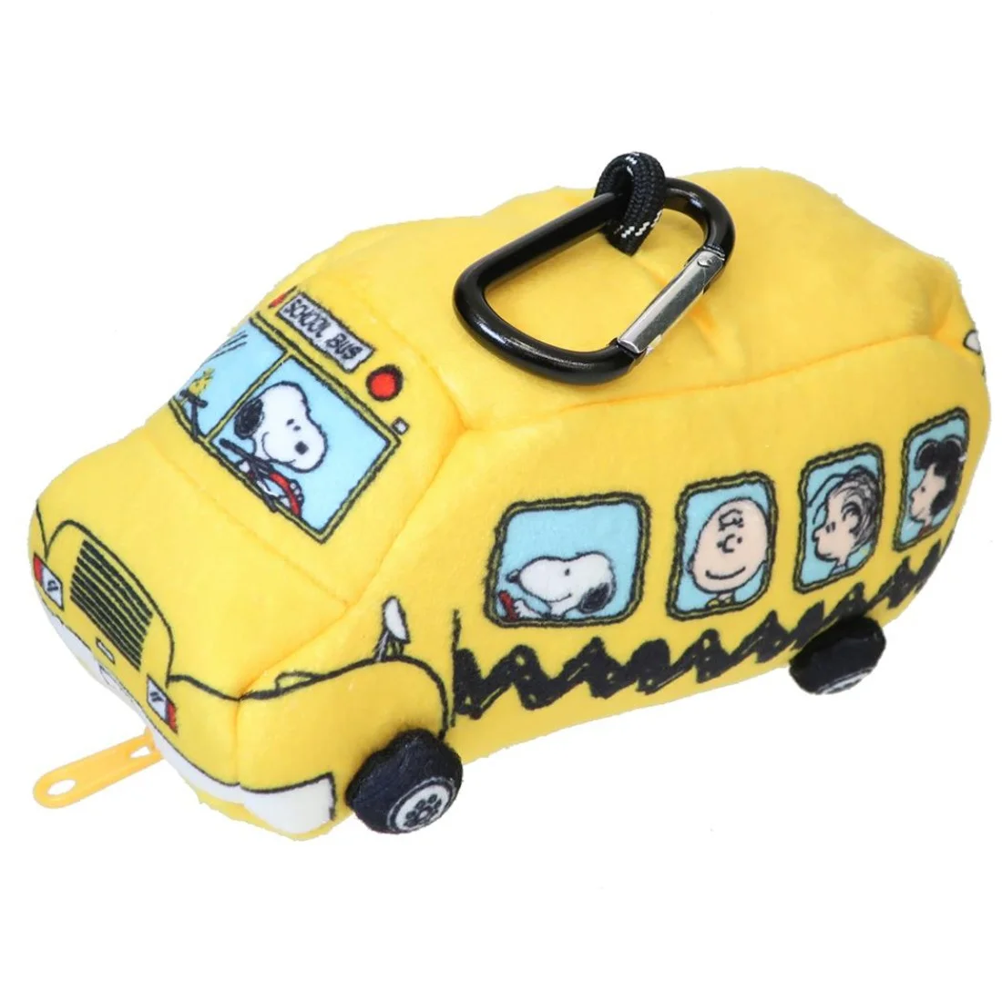 Snoopy 花生漫畫校車 公仔掛飾連環保袋
