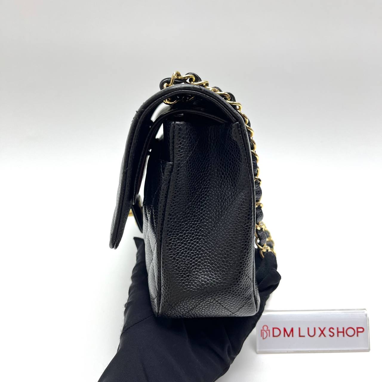 Chanel Black Caviar Classic Double Flap Medium GHW (Serial 28, Y: 2019)