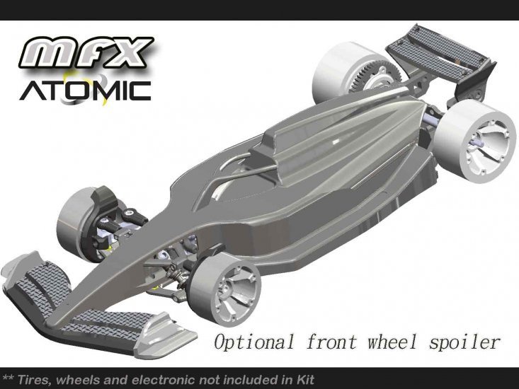 Pre-Order Atomic MFX 1:28 F1 competition chassis kit (w/ lexan body) MFX-KIT