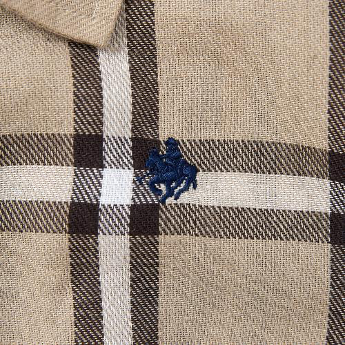 🇯🇵預訂 日本直送🇯🇵Polo Baby標誌刺繡格紋短袖恤衫包屁衣