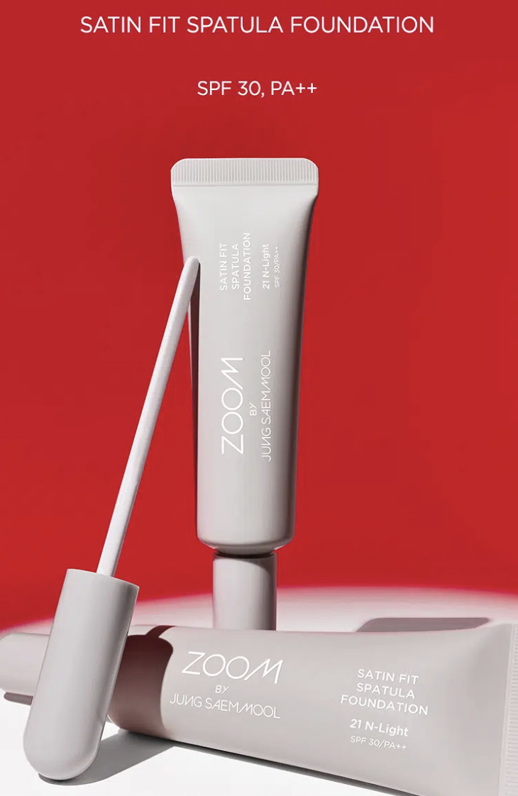 話題之作｜韓國 大創 X 鄭瑄茉 ZOOM by JUNGSAEMMOOL 系列 無瑕刮刀粉底液  水光 / 霧面