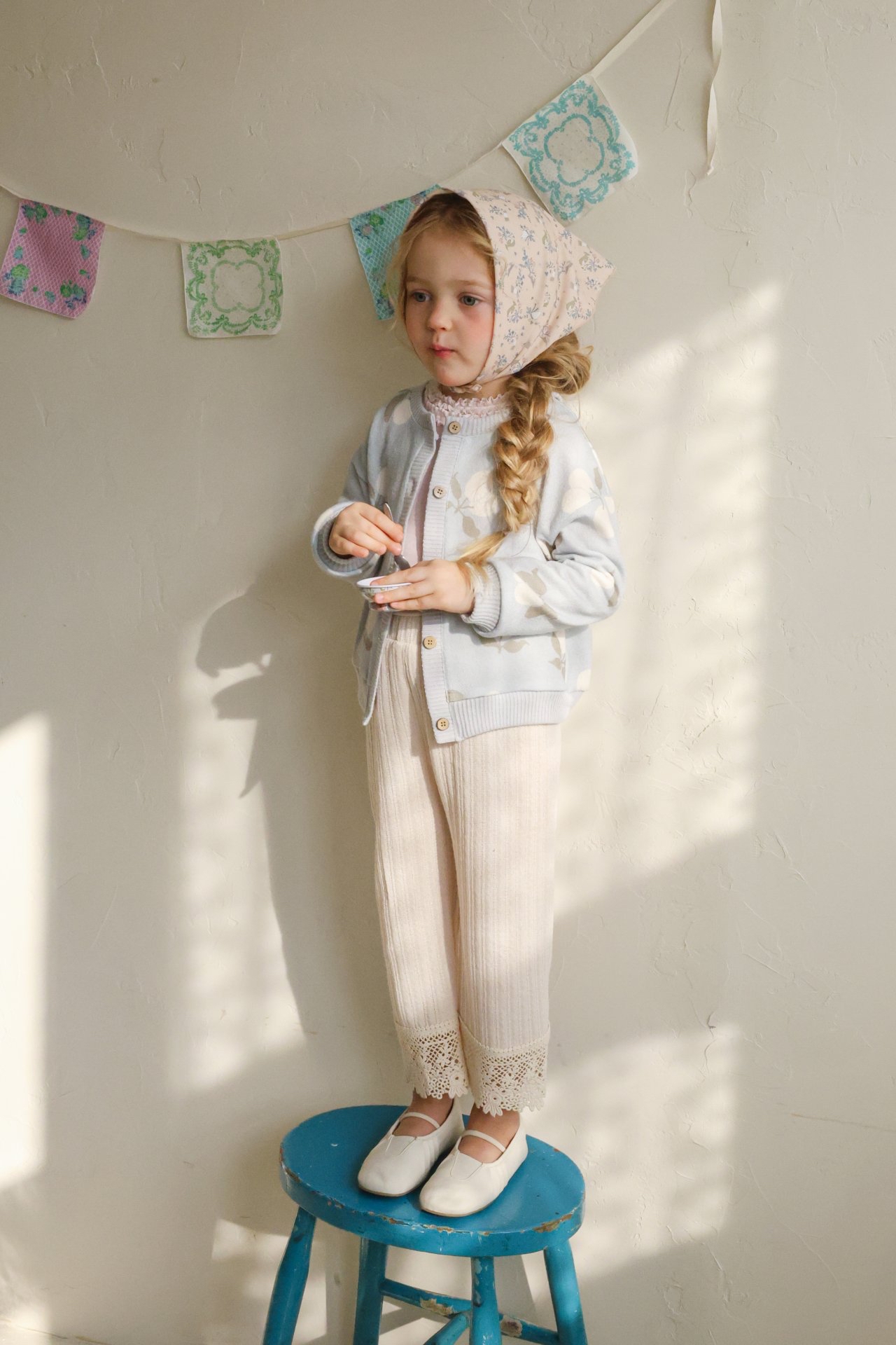 Flo | knit pants (Ivory 120(105-115)