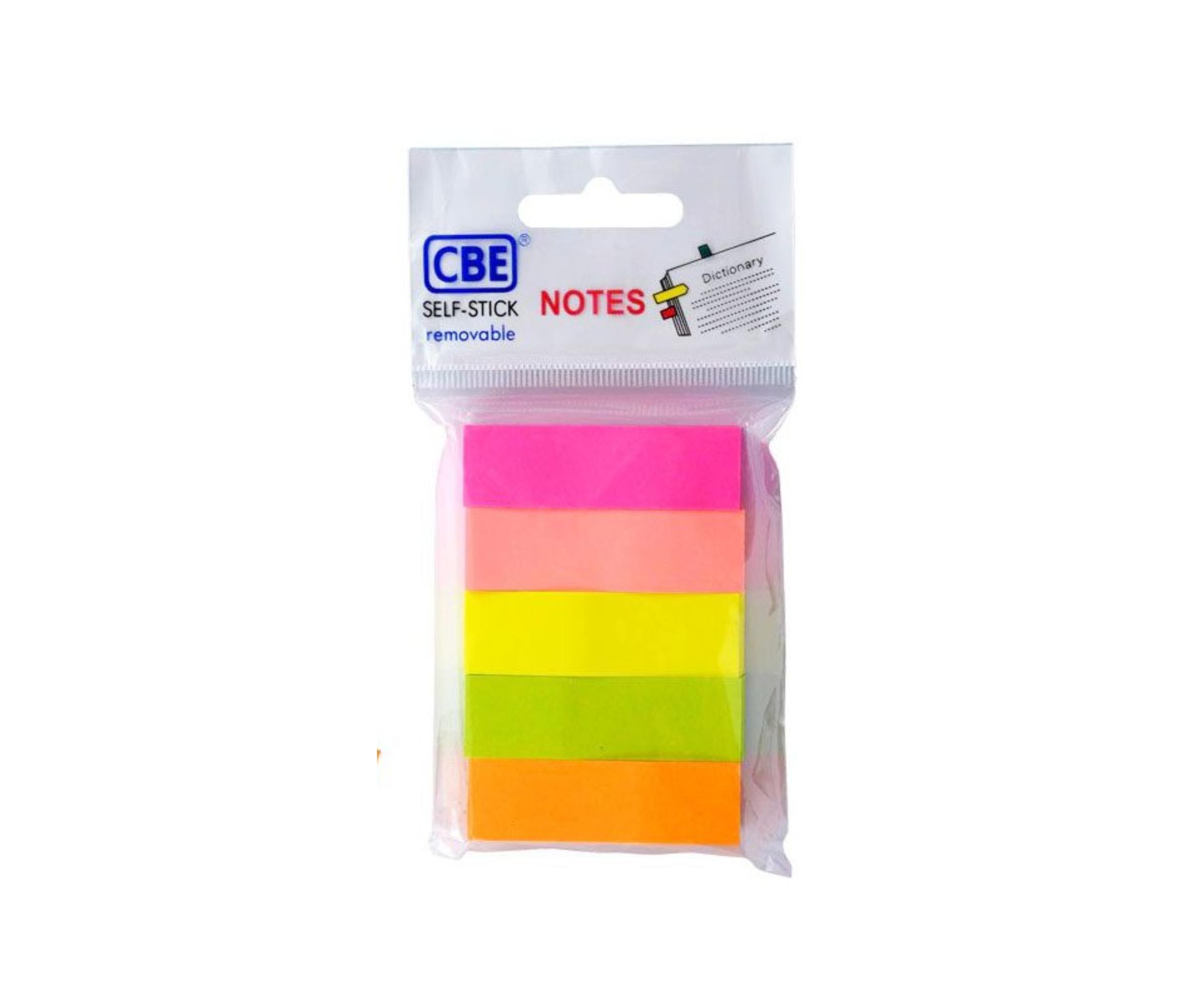 CBE Removable Sticky Note 14040 (5 Neon Colour)