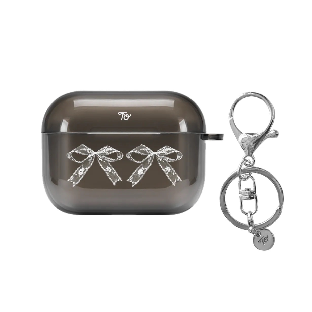 【Black x White Lace Ribbon】透黑AirPods Case