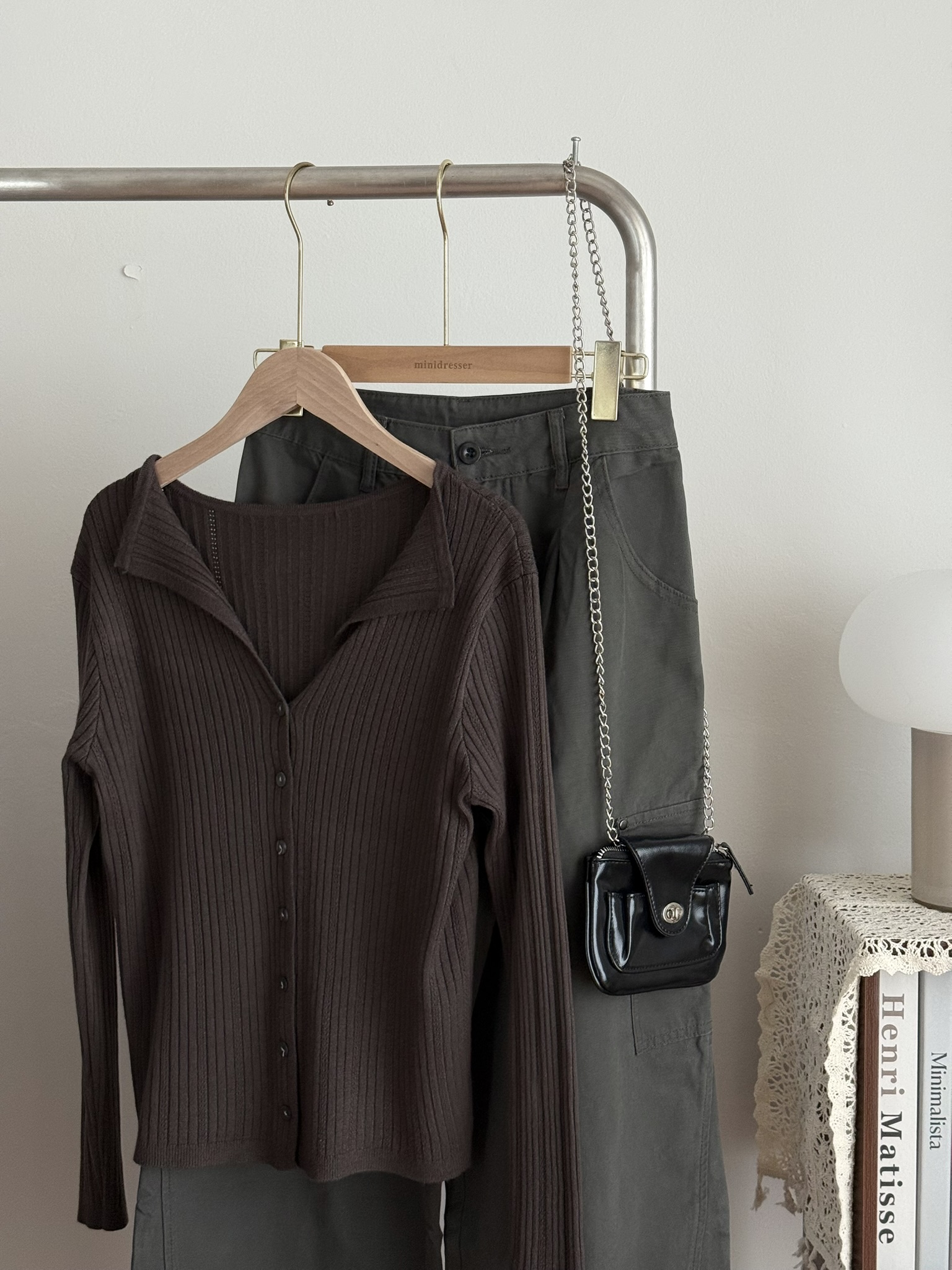 Quinn Knitted Cardigan | Brown