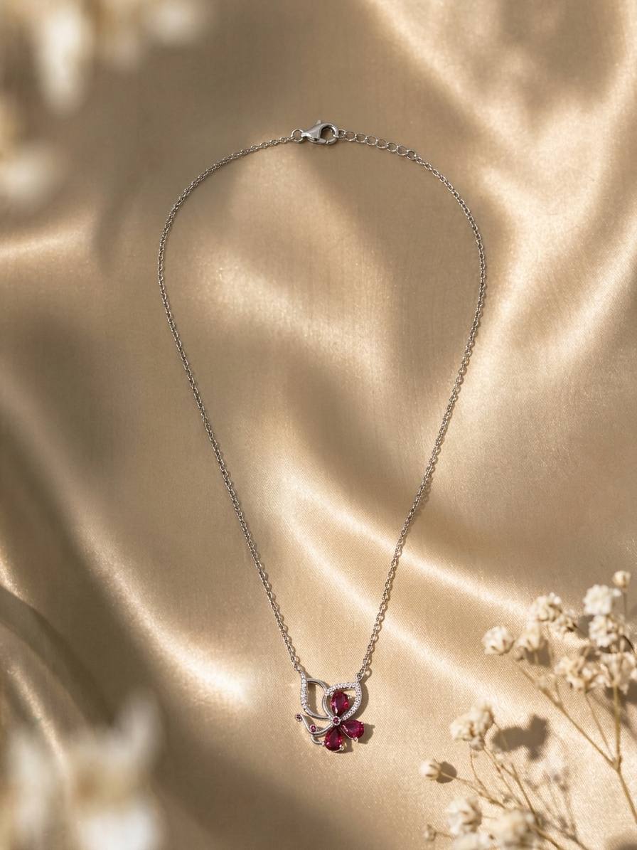 CPNK0098 - Crystal Pendant Necklace