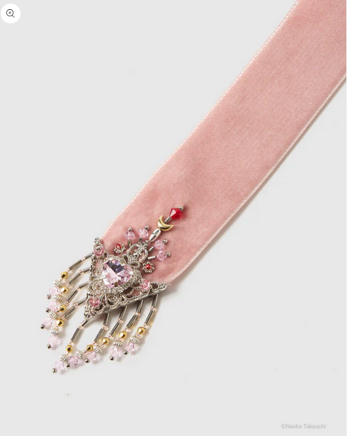 《Pre-Order》Sailor Moon crystal silver tip velvet long ribbon｜tanakadaisuke X Pretty Guardians Sailor Moon (26S44-P)