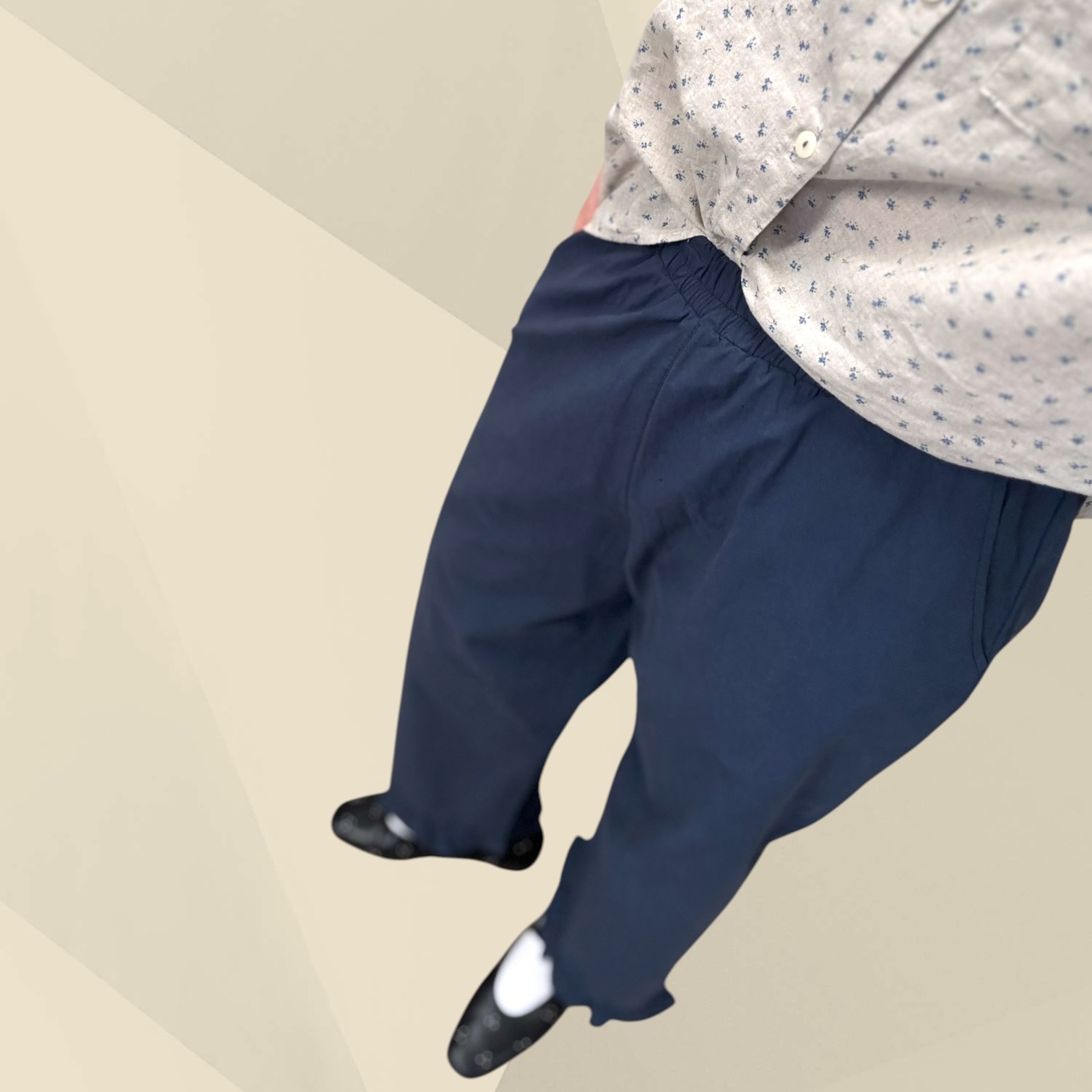 221218 褲腳荷葉邊長褲