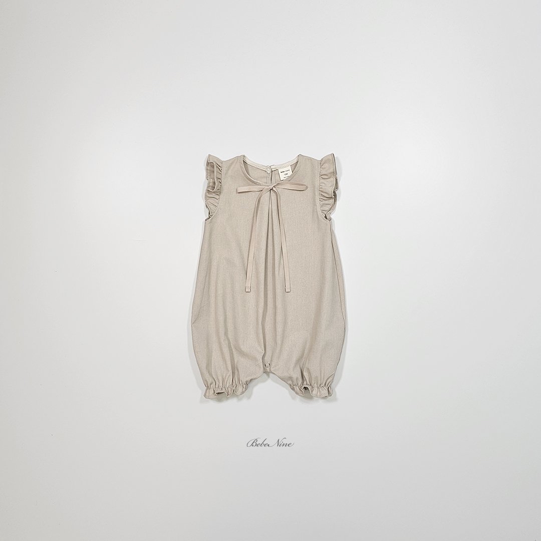 ☀️預訂 韓國直送☀️🇰🇷Bebenine兩色絲帶荷葉邊背心連身服