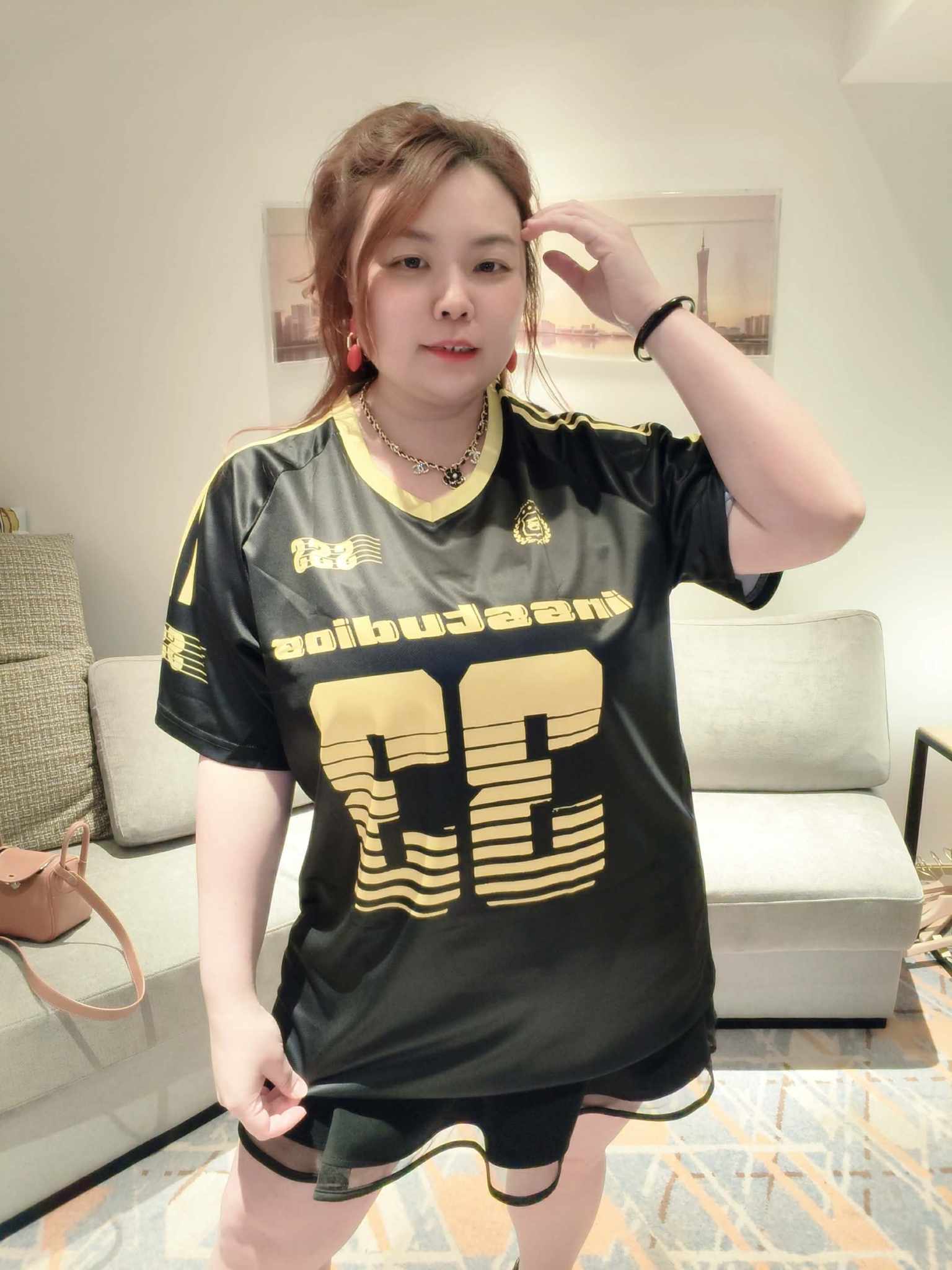 YCI10 331 V领拼色冰凉透爽球衣