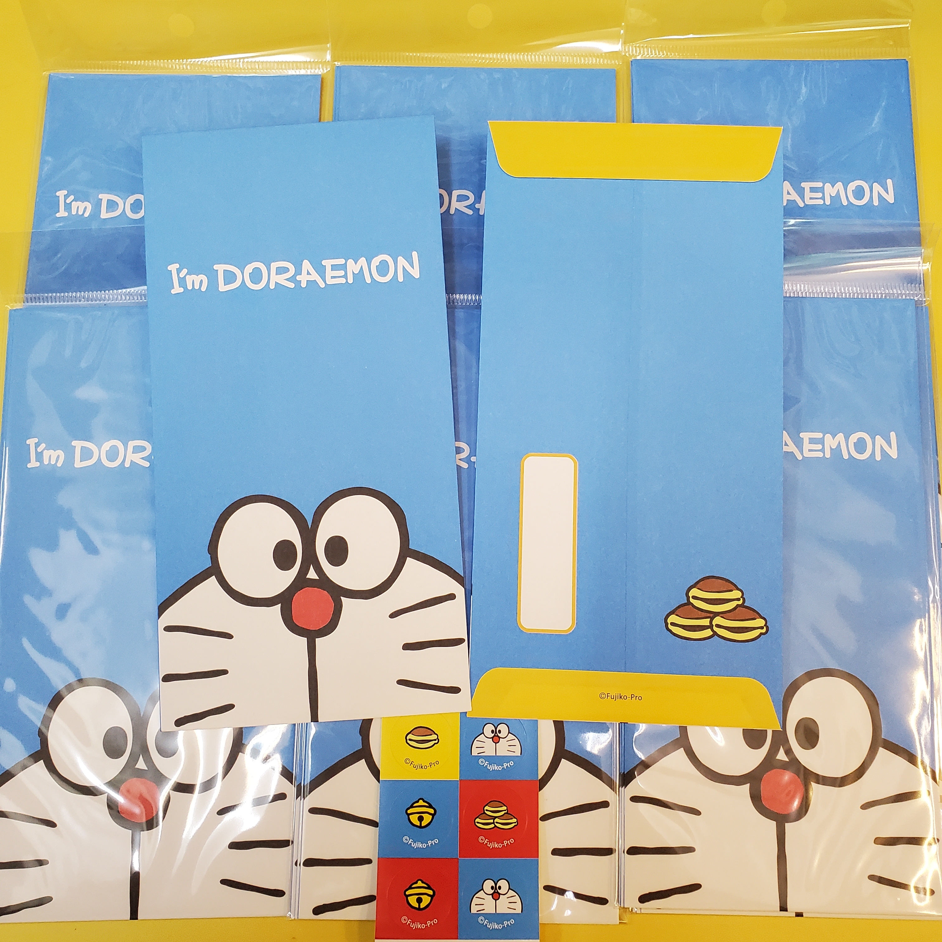 [現貨] [日本製] 多啦A夢 長型利是封3枚入 {TF393540}