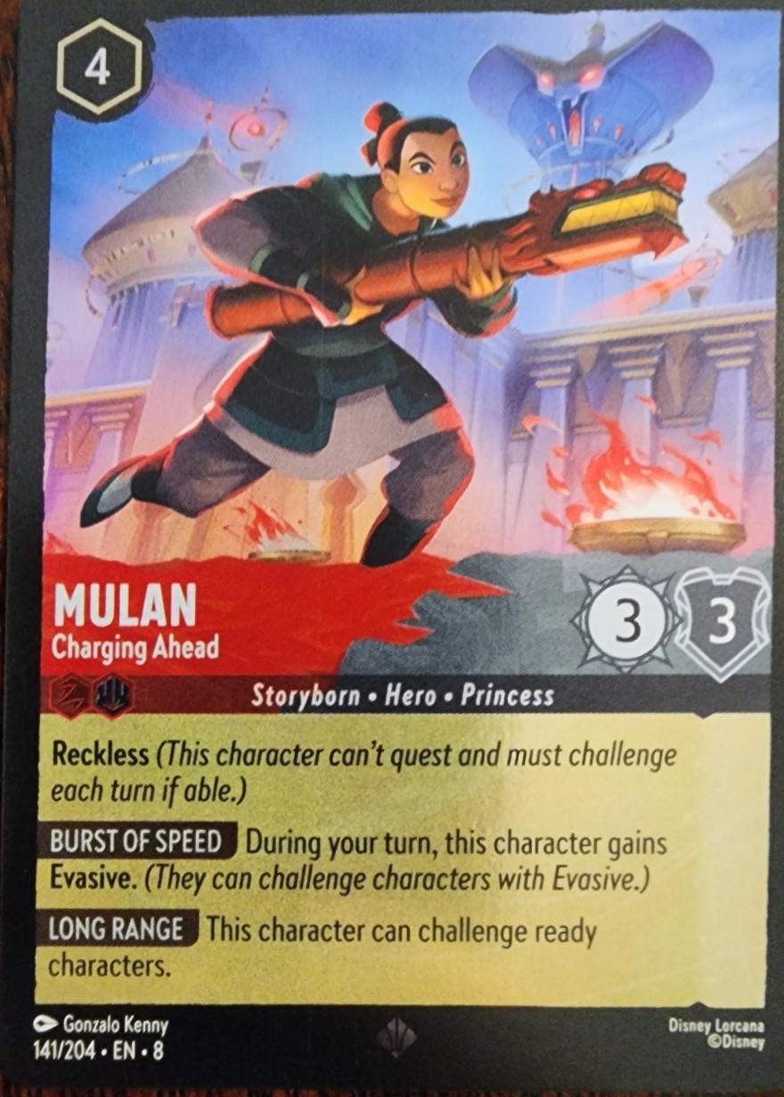 141/204 Mulan - Charging Ahead [Foil]