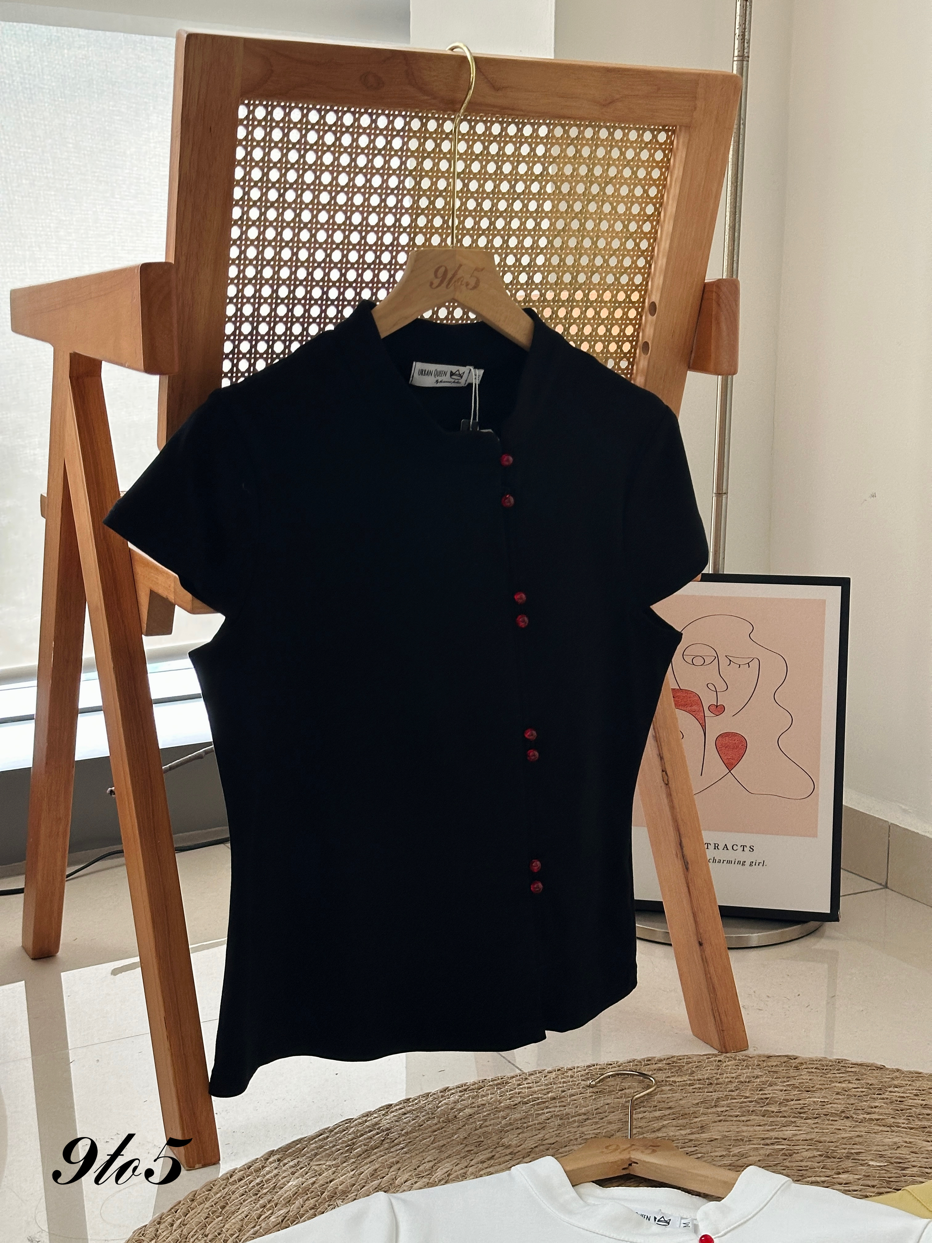 T3902 Cape Sleeve Cheongsam Top - 3 Colors