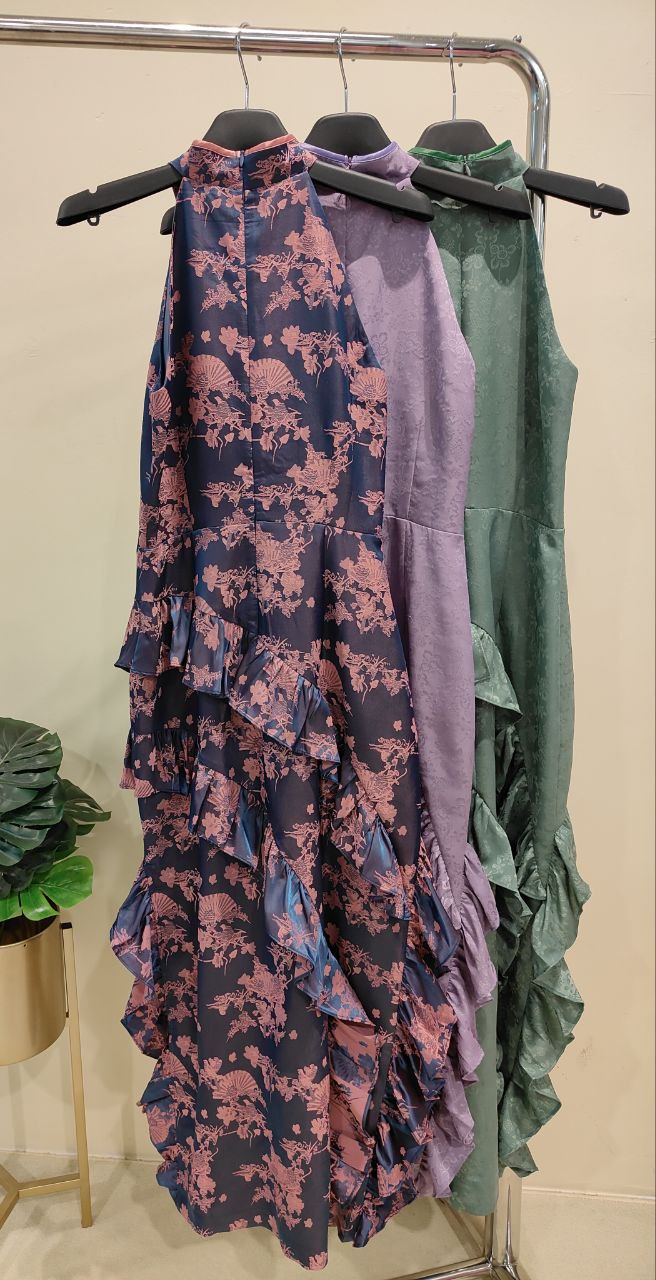 Cut in旗袍连身裙 2112