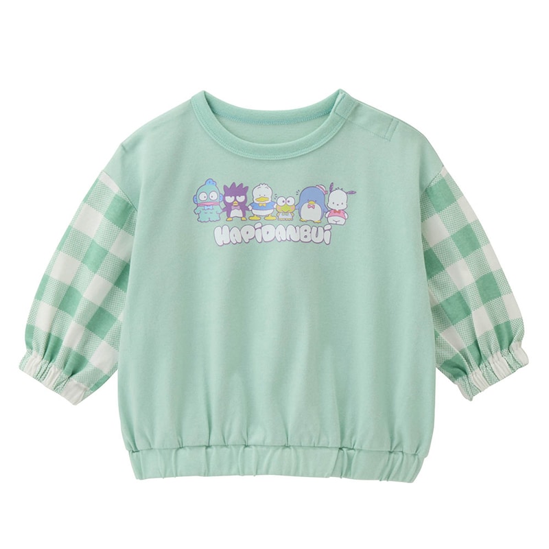 🇯🇵預訂 日本直送🇯🇵Sanrio兩色人物印花拼布格紋長袖上衣