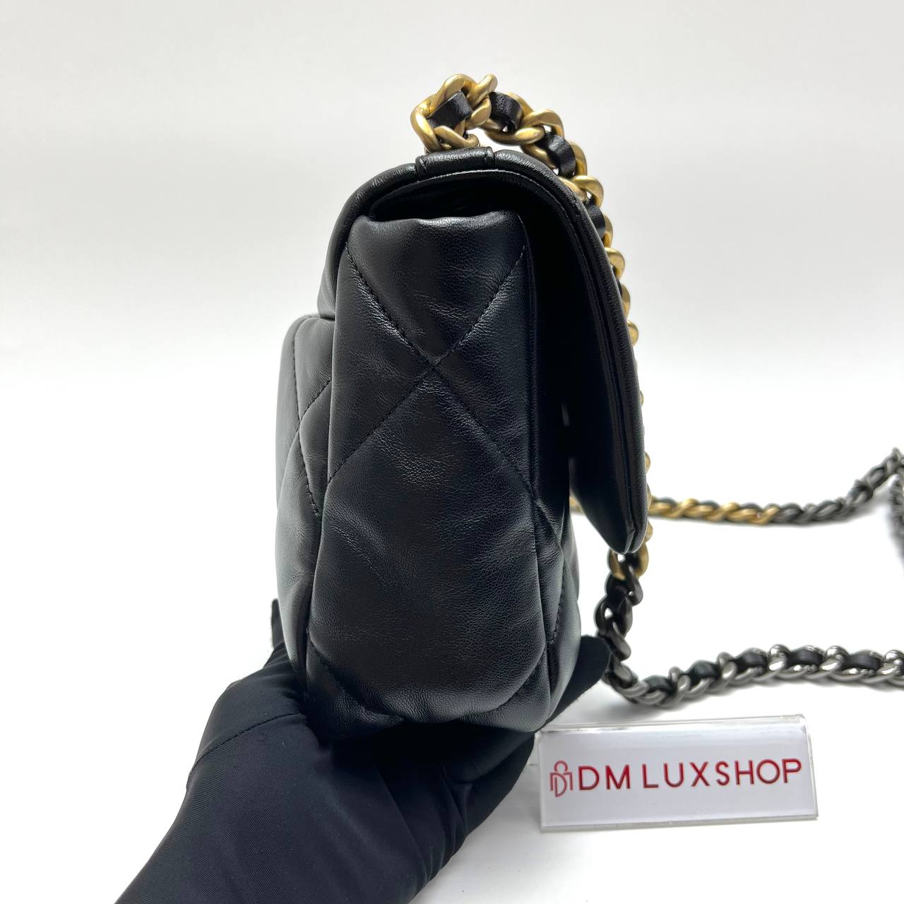 Chanel 19 Bag Small Black GHW (Microchip)