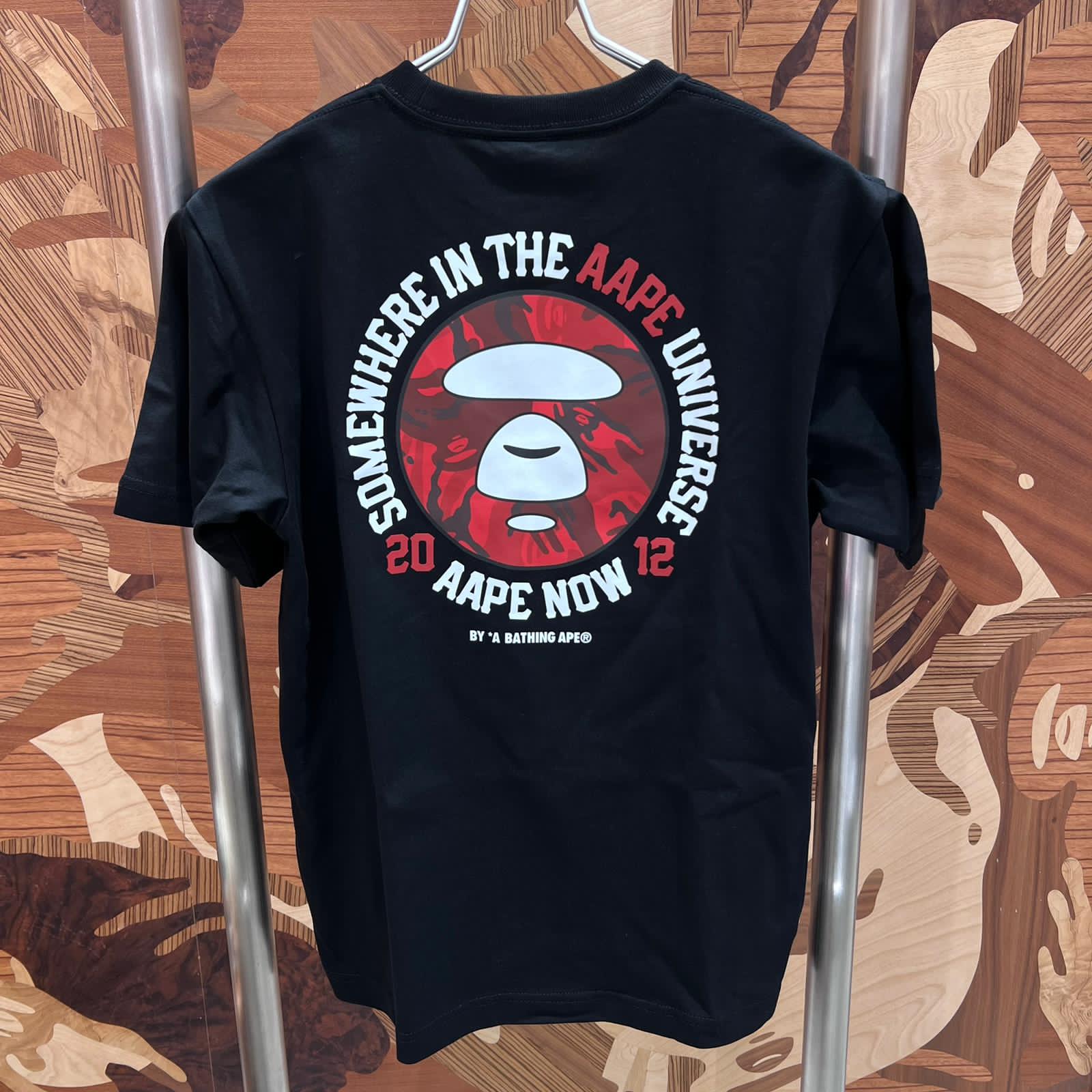 AAPE Regular fit AAPENOW camo moonface tee (1842)