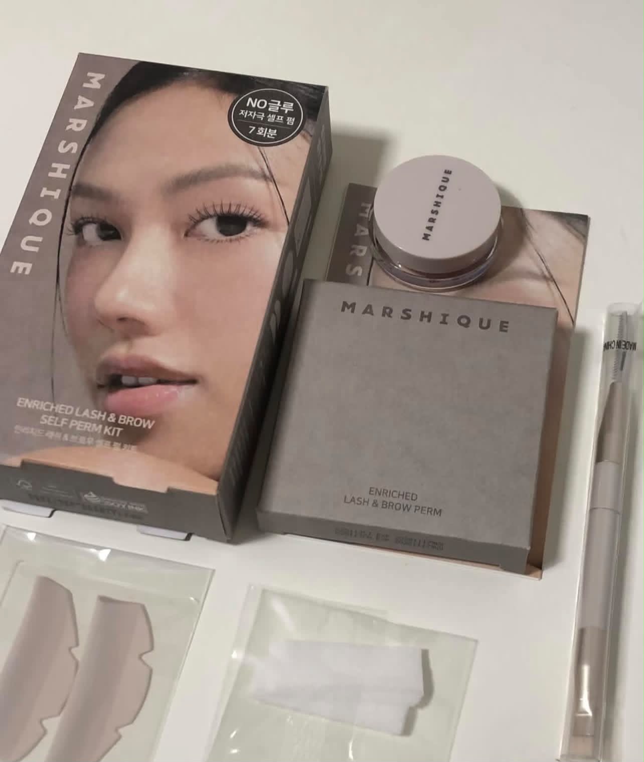 MARSHIQUE 居家自助無膠睫毛角蛋白 DIY套裝✨ 不出門也能輕鬆做出沙龍級的捲翹效果！